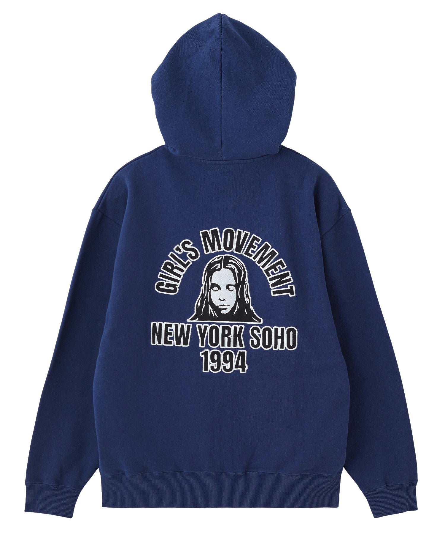 ARCH LOGO AND FACE PATCH ZIP UP SWEAT HOODIE