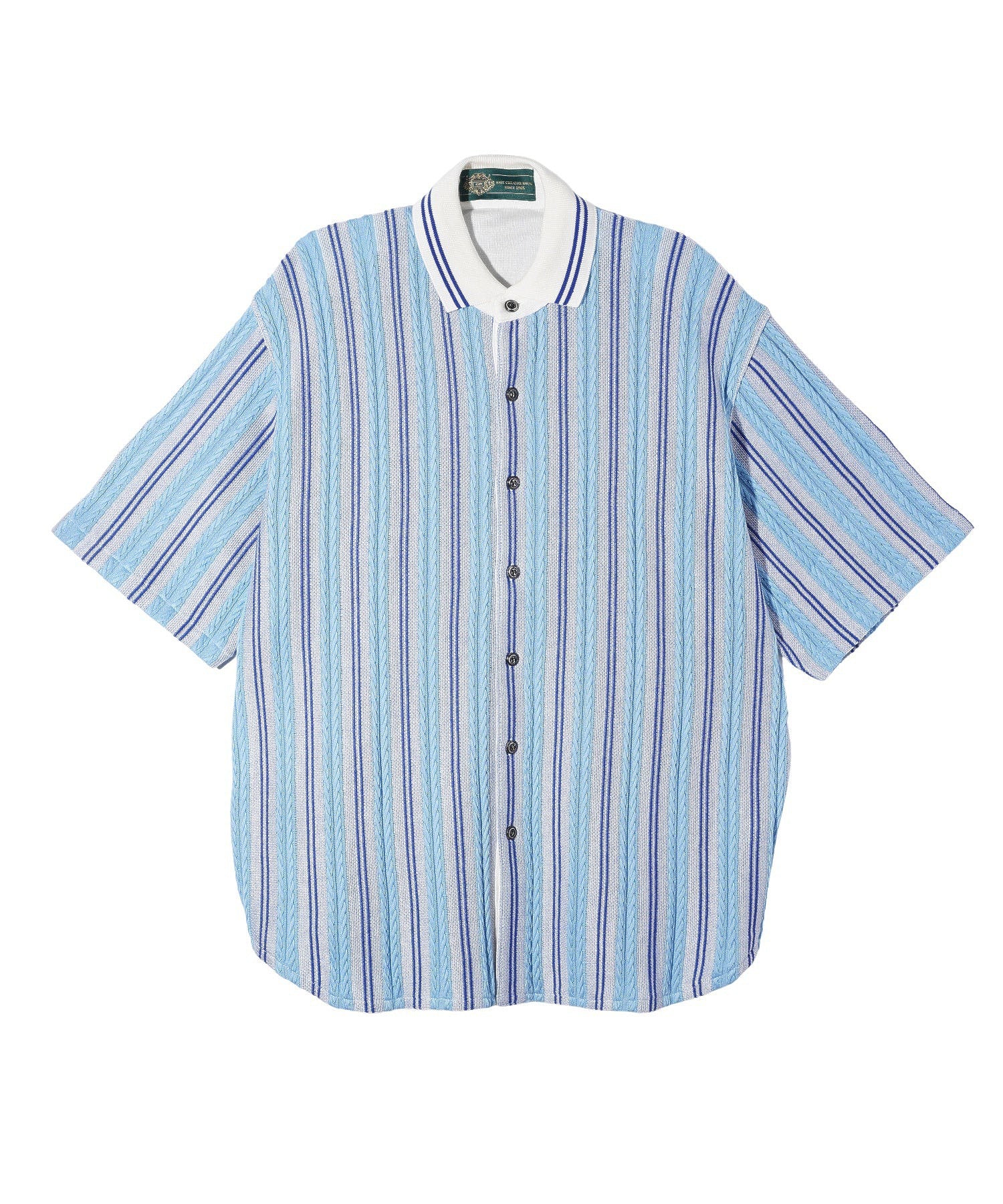gim context/ジム コンテキスト/Stripe Open Collar Shirt/23205110