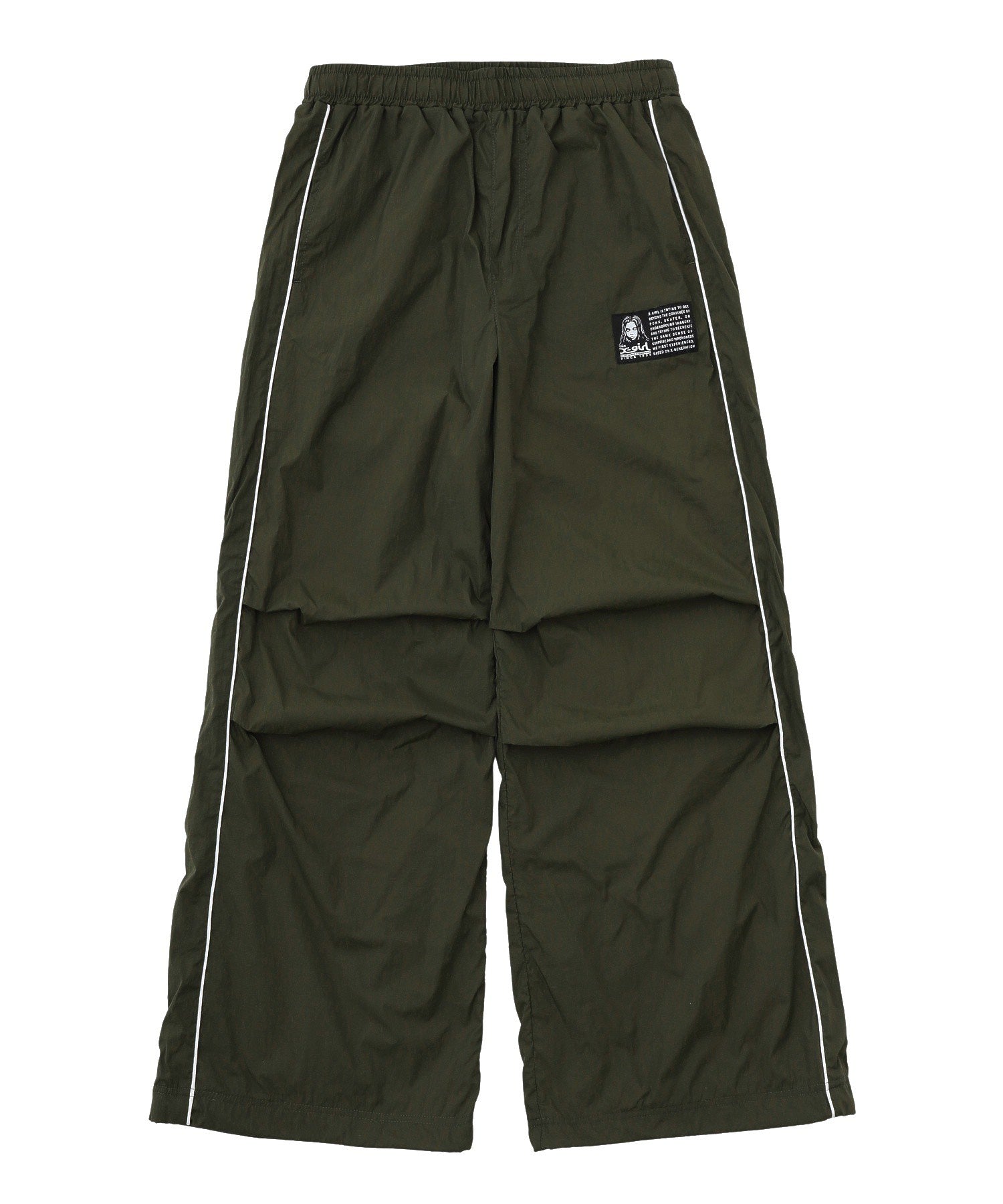 FACE LABEL TRACK PANTS