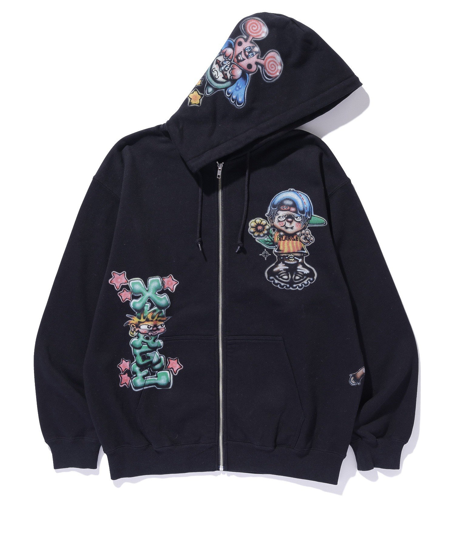 PAINTING ZIP-UP HOODED SWEATSHIRT