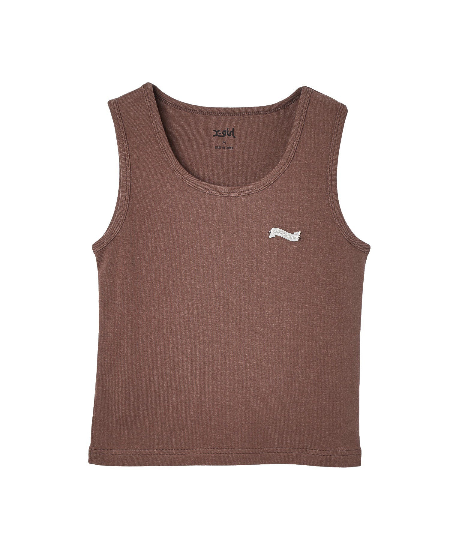 METAL NAME LOGO TANK TOP