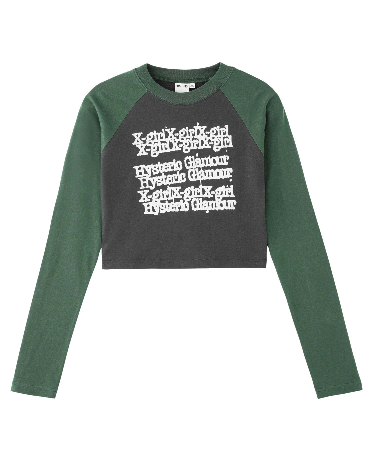 X-girl x HYSTERIC GLAMOUR L/S RAGLAN COMPACT TOP