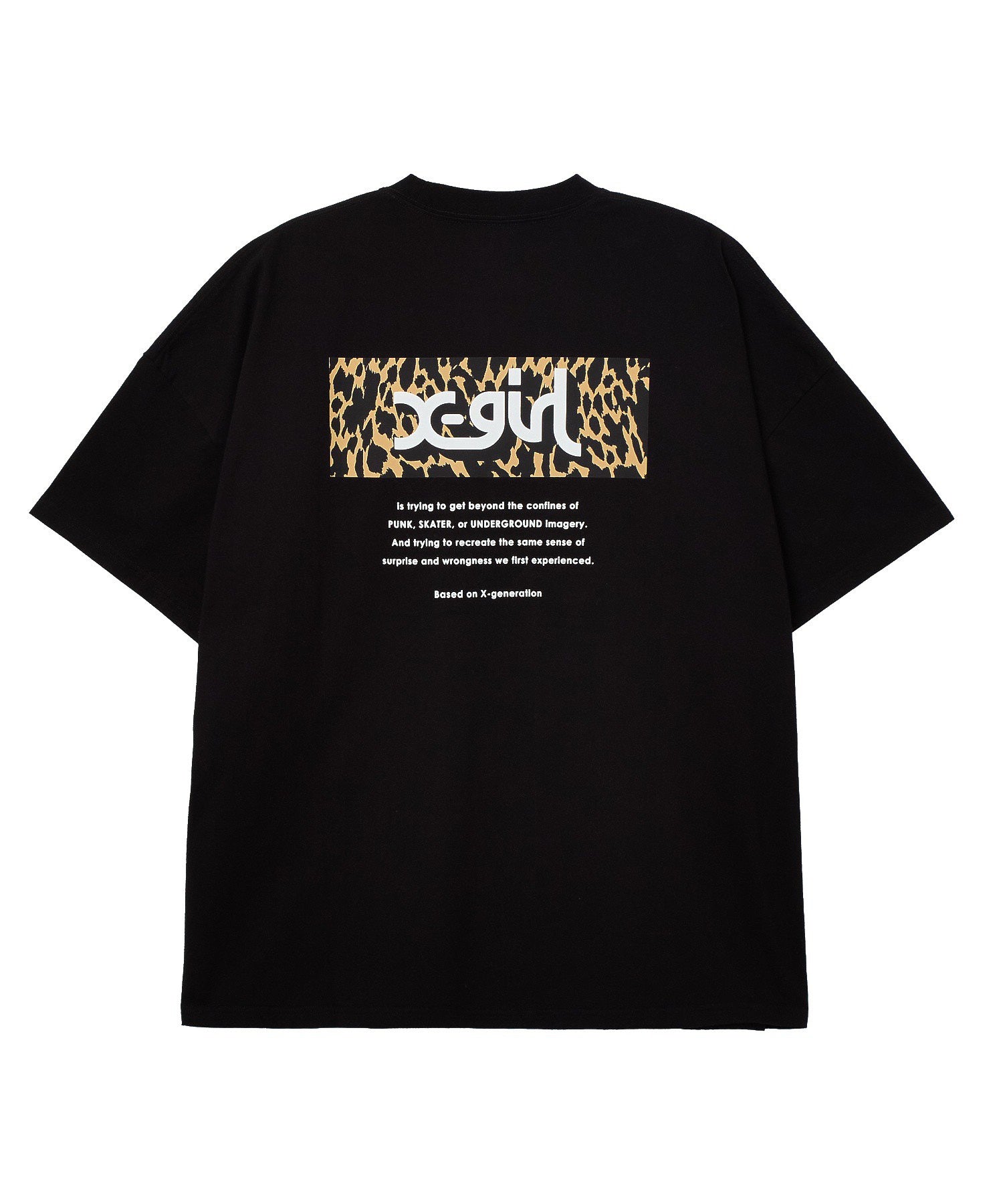 LEOPARD BOX LOGO S/S BIG TEE DRESS