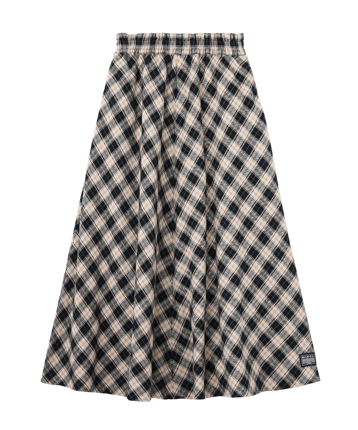 FLARE PLAID SKIRT