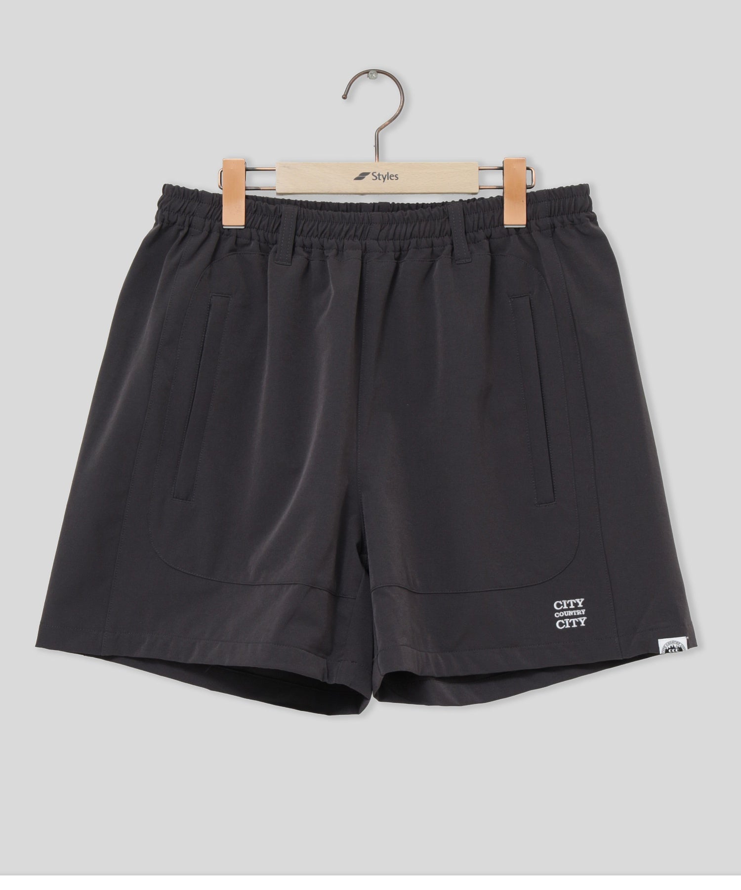 CCC/シティーカントリーシティー/EMBROIDERED LOGO STRECH NYLON EASY SHORTS 261P005