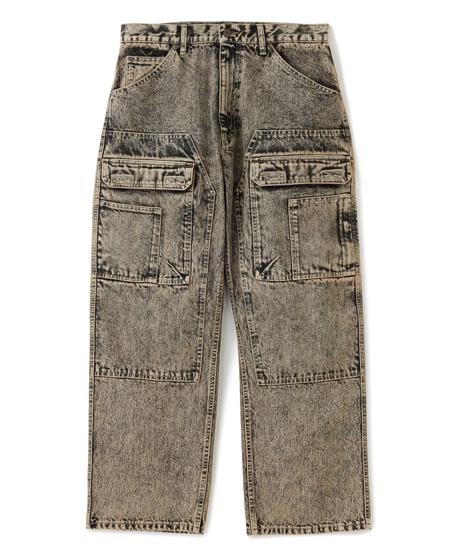 DENIM CARGO PANTS