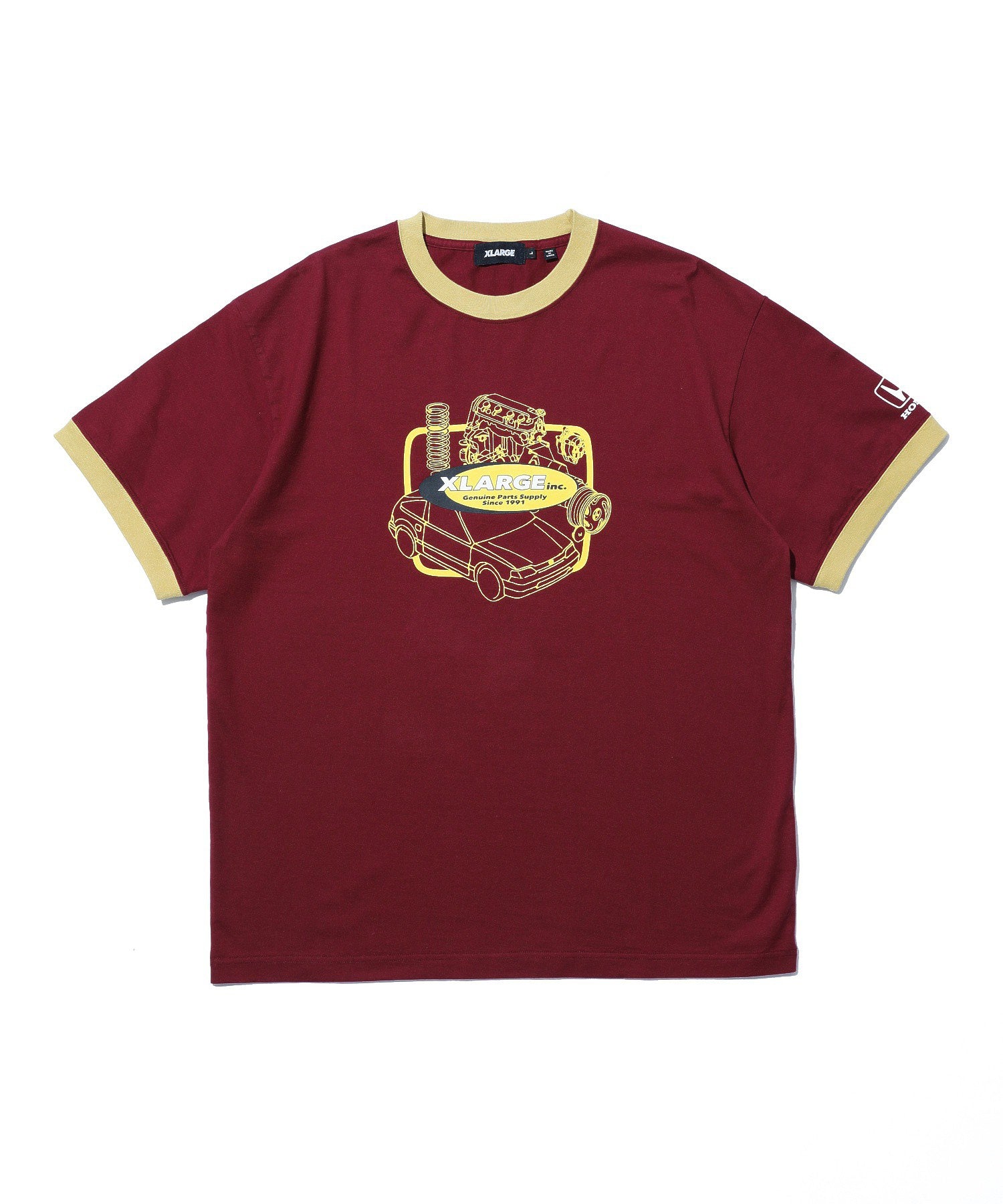 XLARGE×Honda PARTS SUPPLIERS RINGER S/S TEE