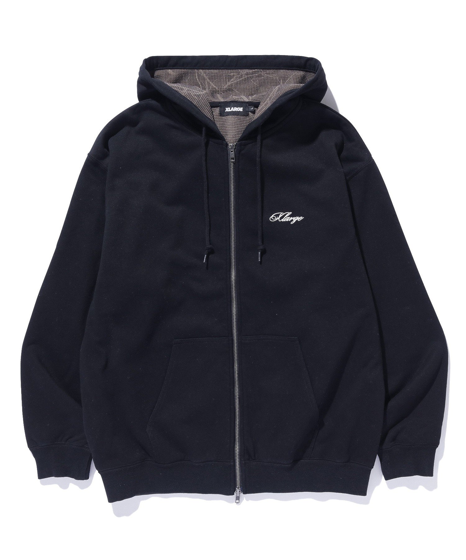 DOUBLE LAYERED ZIP HOODED SWEATSHIRT