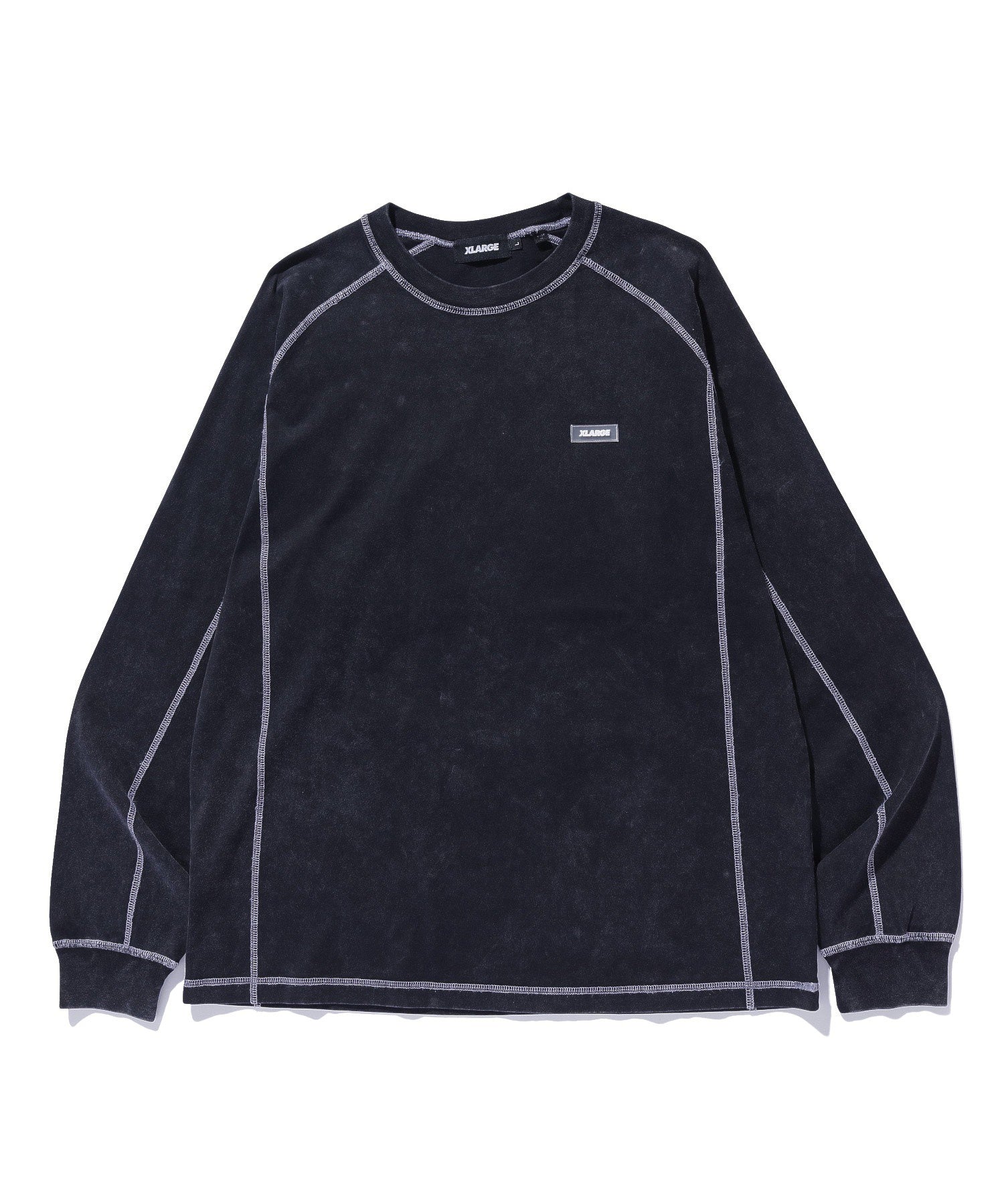 CONTRAST STITCH L/S TEE
