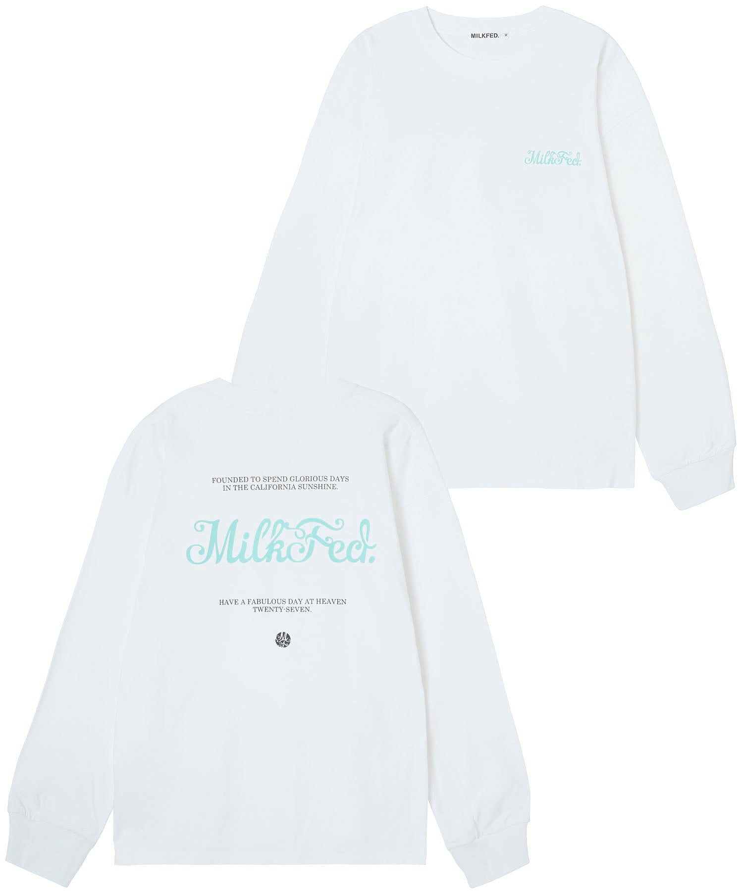 CURL LOGO WIDE L/S TEE MILKFED.