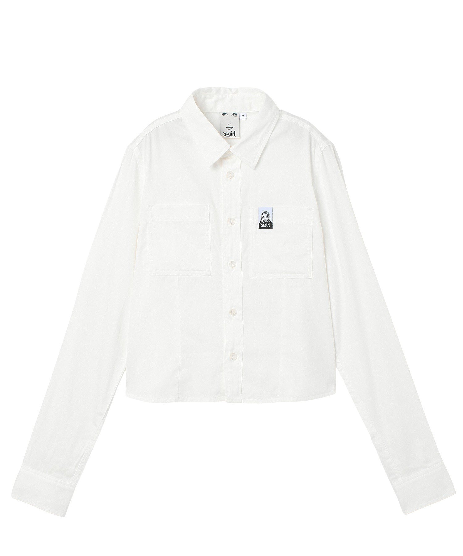 FACE LABEL L/S COMPACT SHIRT