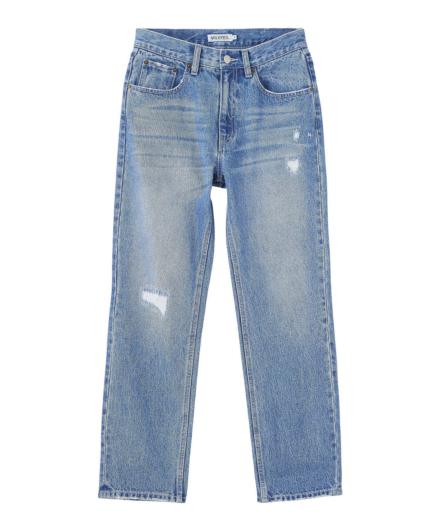 REPAIR DETAIL DENIM PANTS