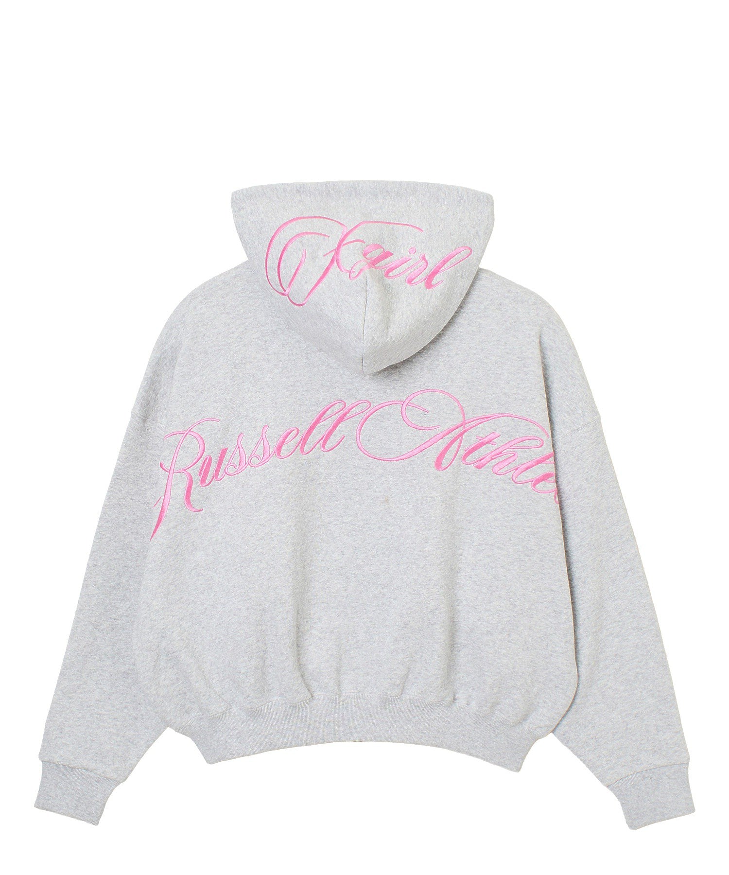 X-girl × Russell SCRIPT LOGO ZIP UP SWEAT HOODIE
