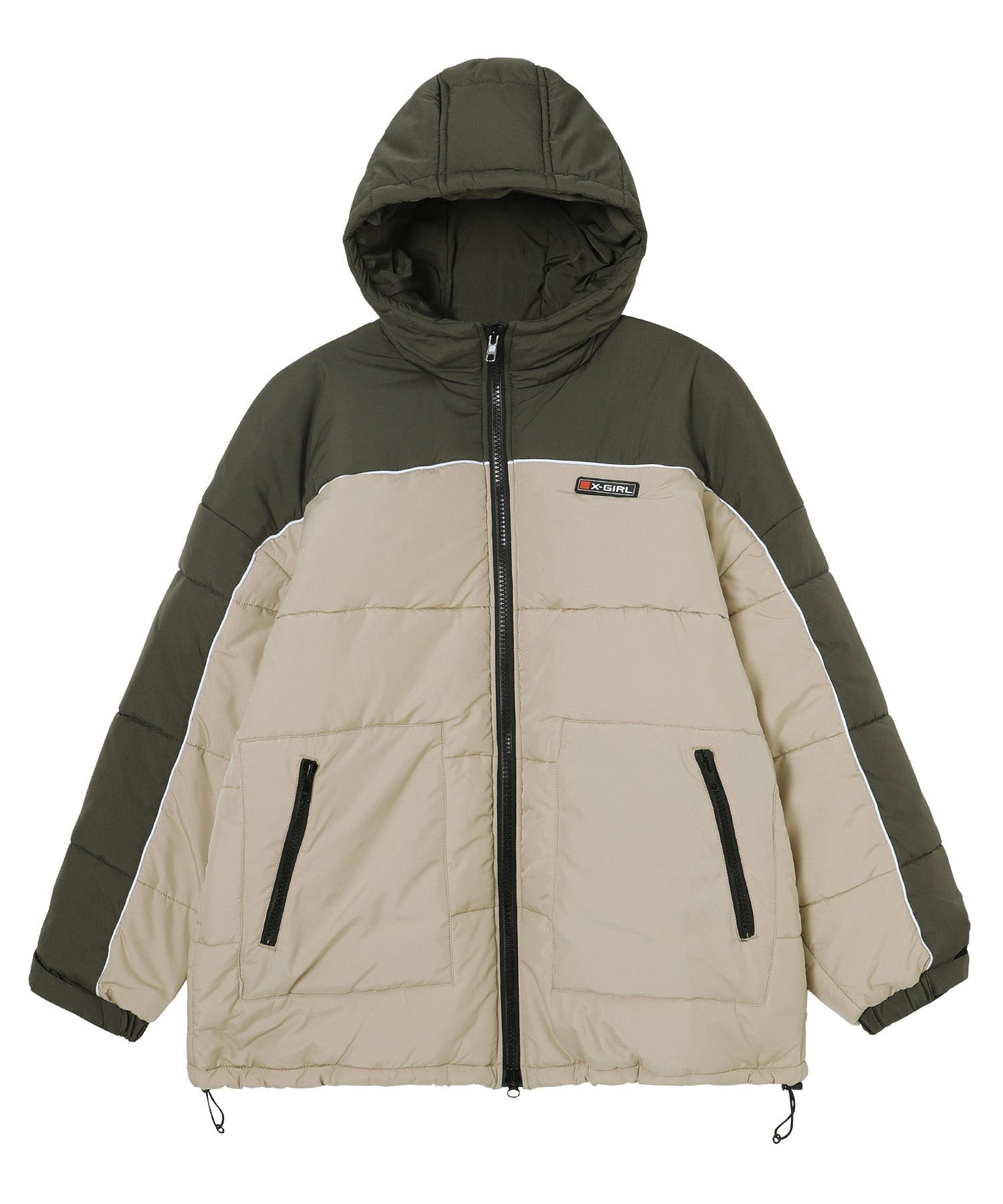 BICOLOR PUFFER JACKET X-girl