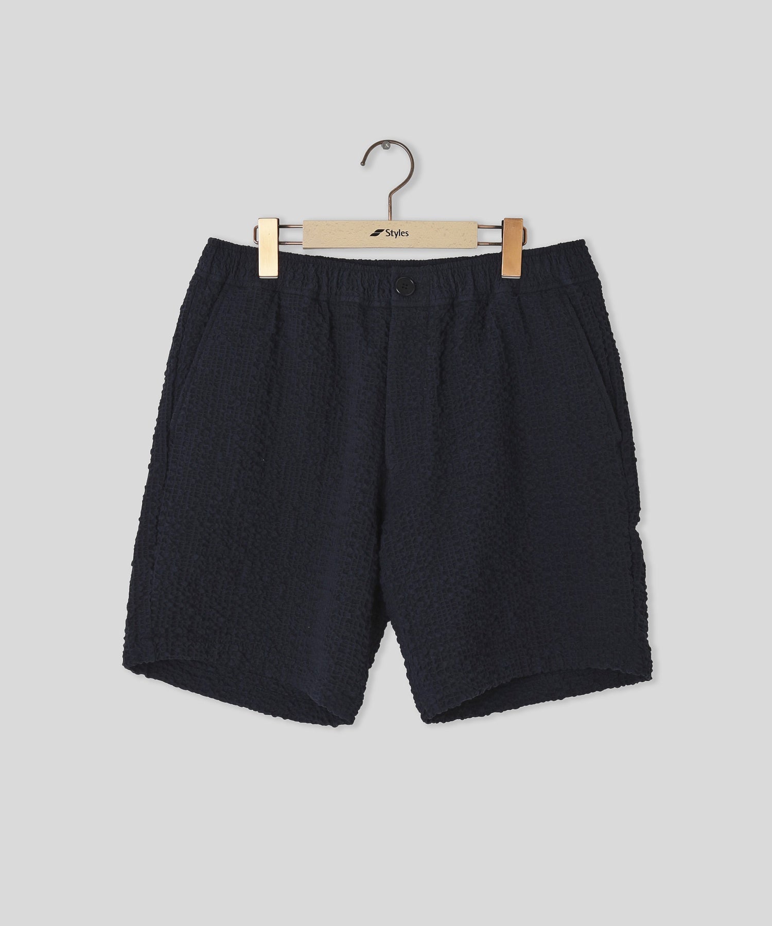WAX LONDON/ワックスロンドン/KURT SHORT JUMBO SEERSUCKER DKN