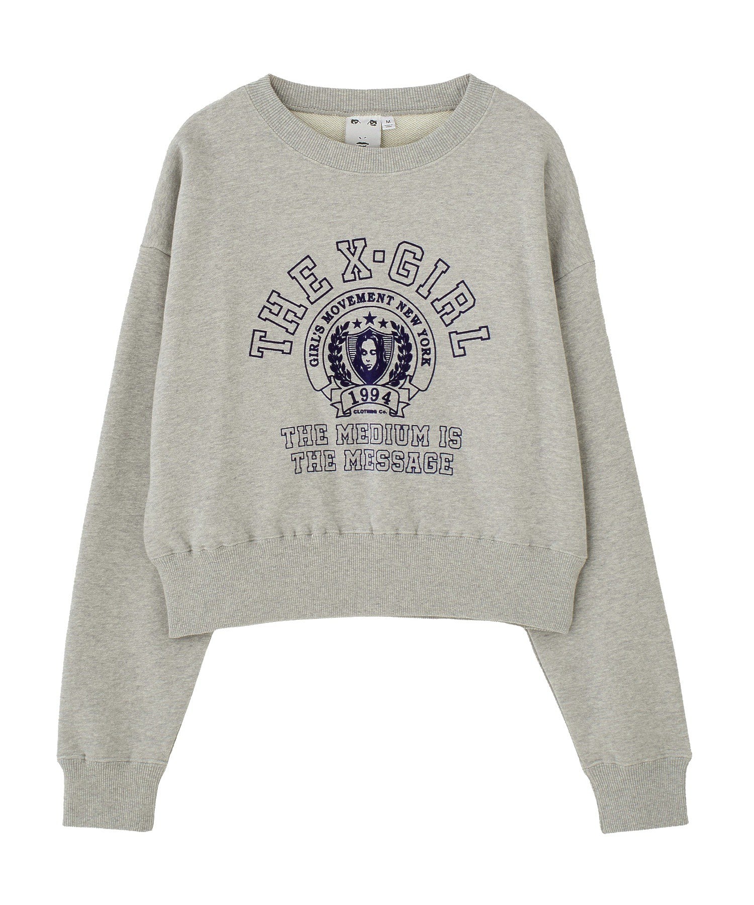 COLLEGE LOGO COMPACT SWEAT TOP