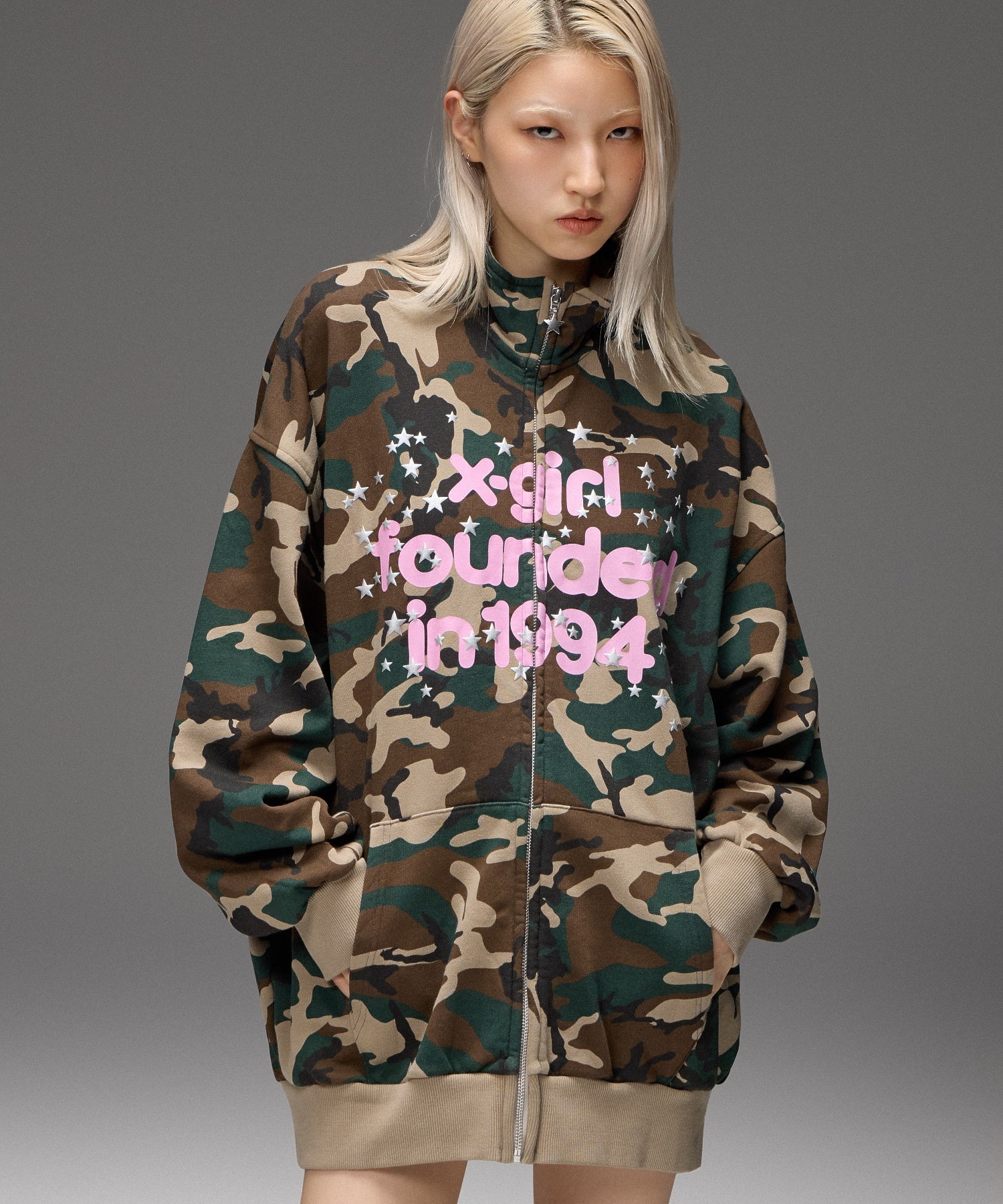 TWINKLING STARS LOGO TRACK SWEAT DRESS