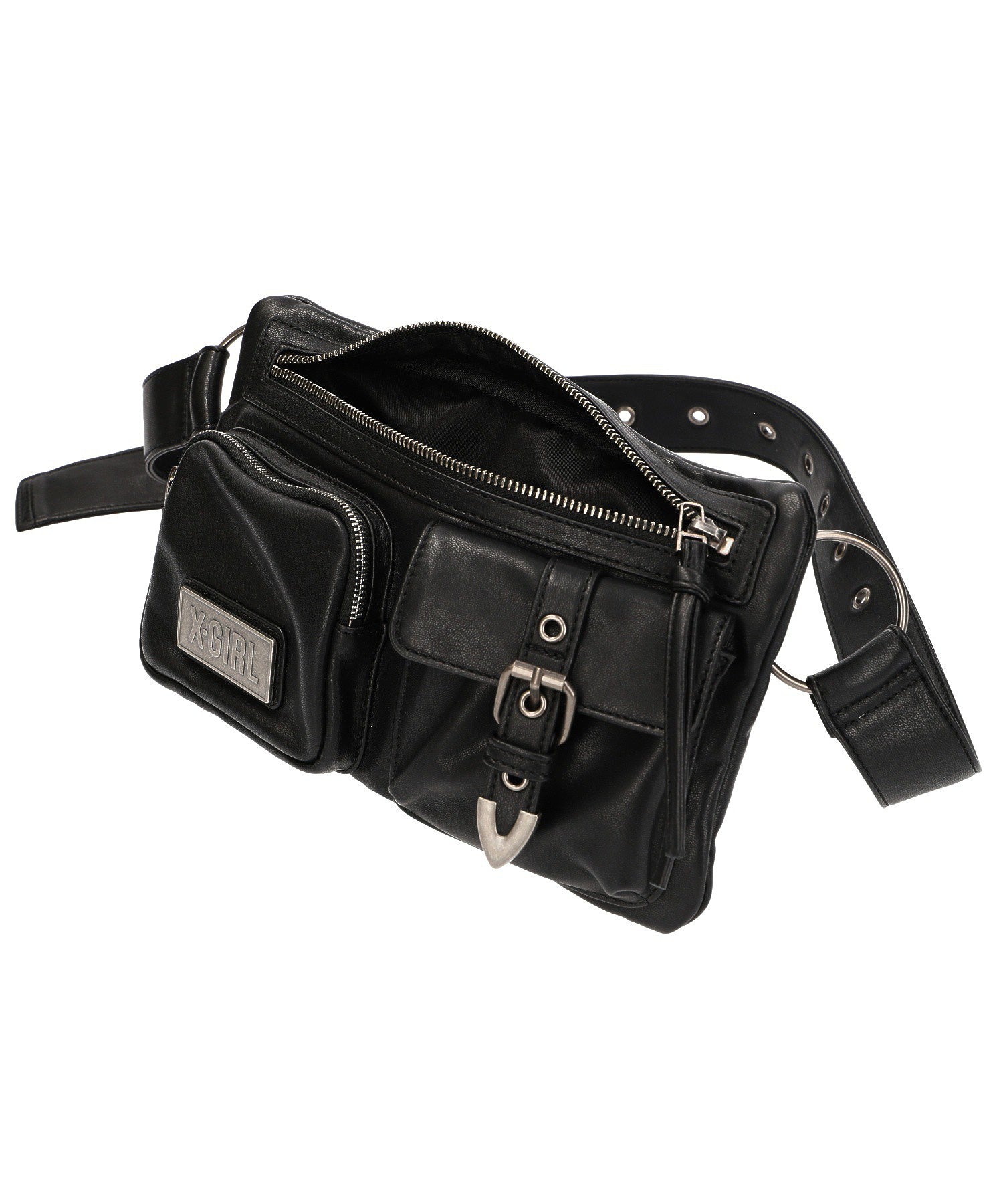 FAUX LEATHER 2WAY BELT BAG