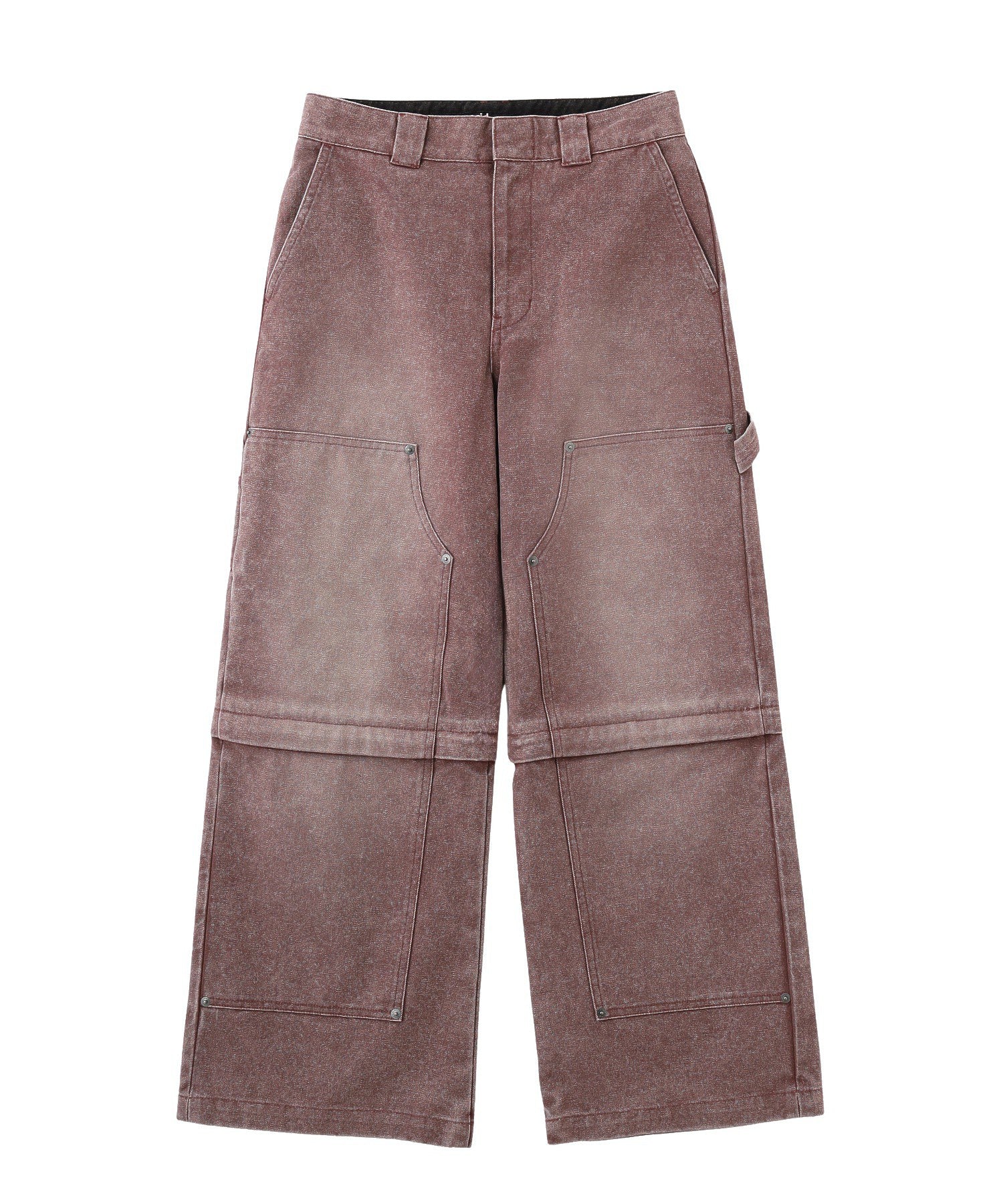 FADED 2WAY WIDE LEG WORK PANTS