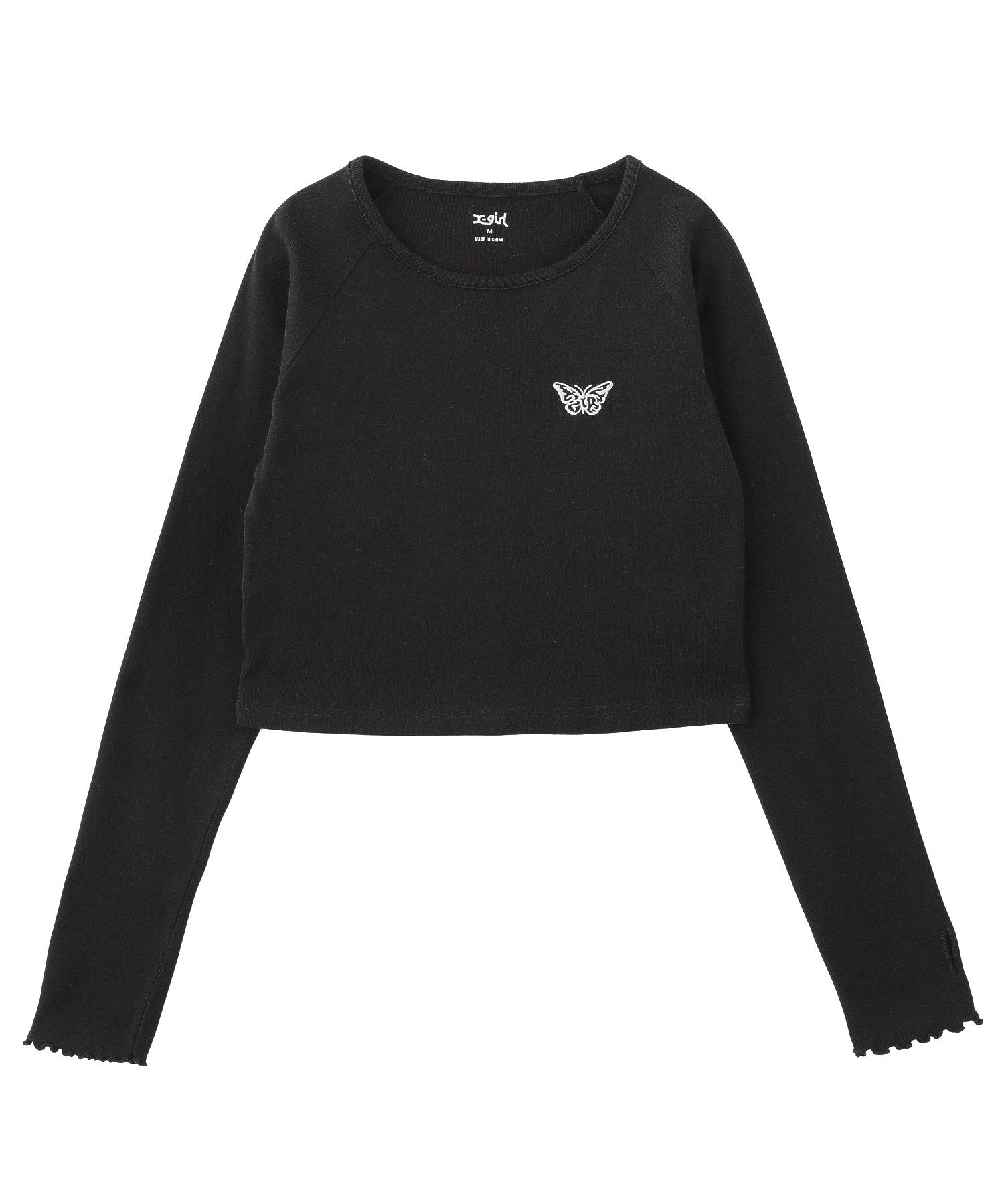 ONE POINT BUTTERFLY L/S BABY TOP