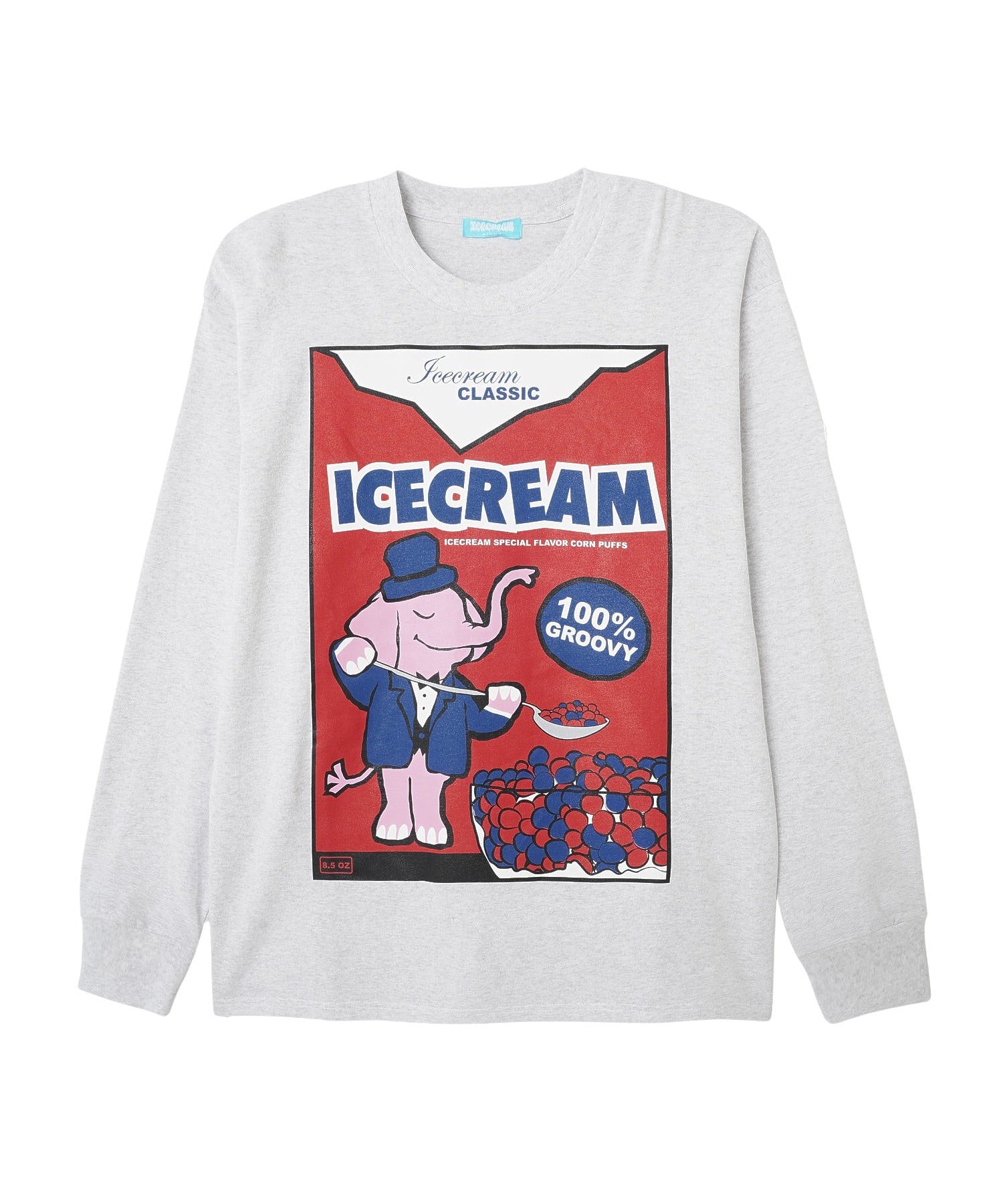 ICECREAM/アイスクリーム/COTTON L/S T-SHIRT ICECREAM PACKAGE 1/ICJP233T006