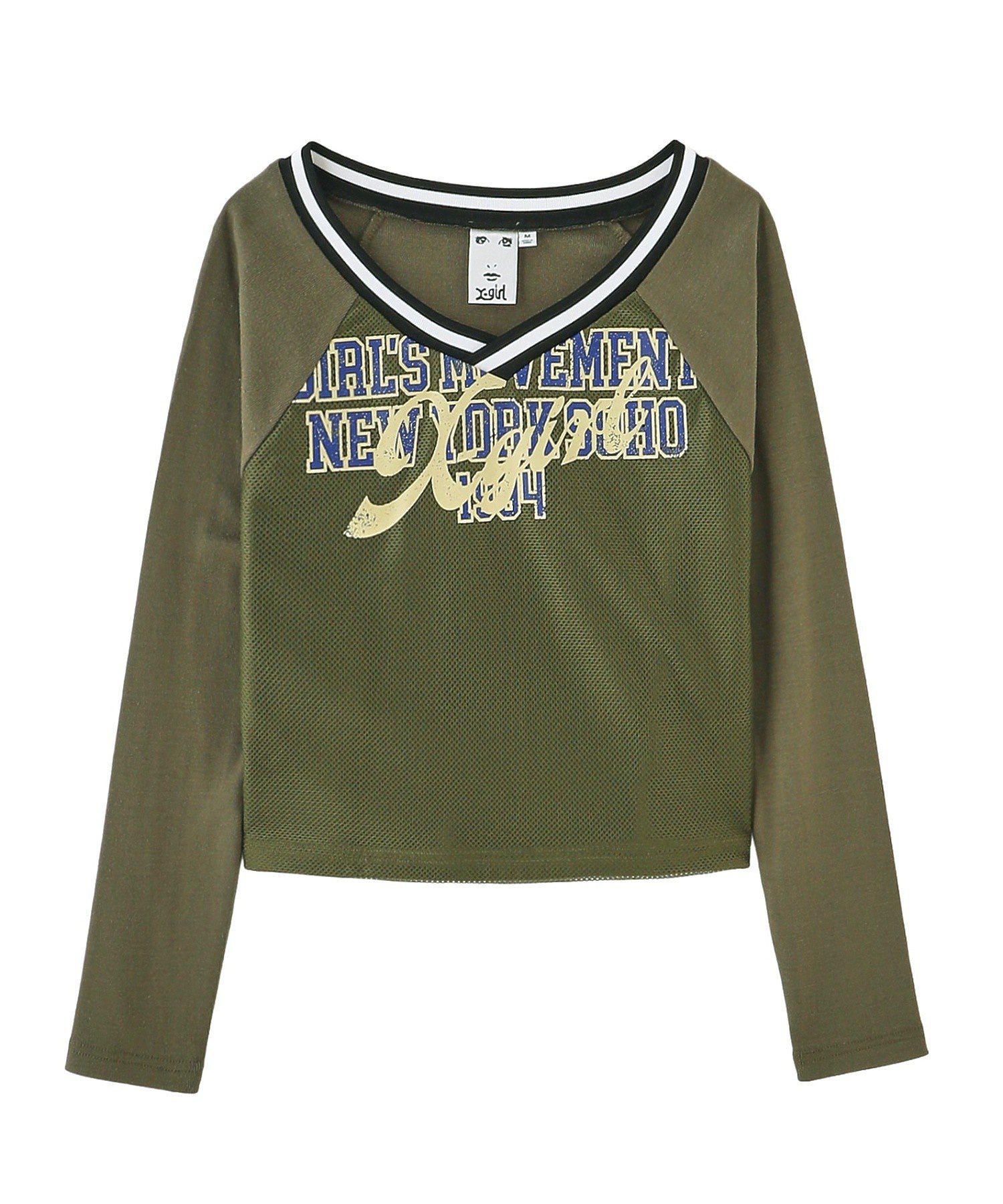 MESH PANELED L/S COMPACT TOP