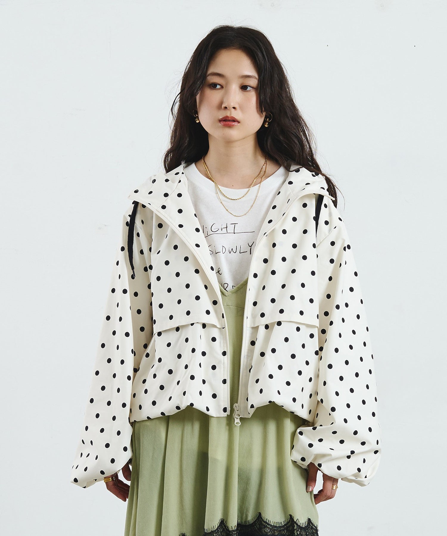 POLKA DOT PUFF BLOUSON