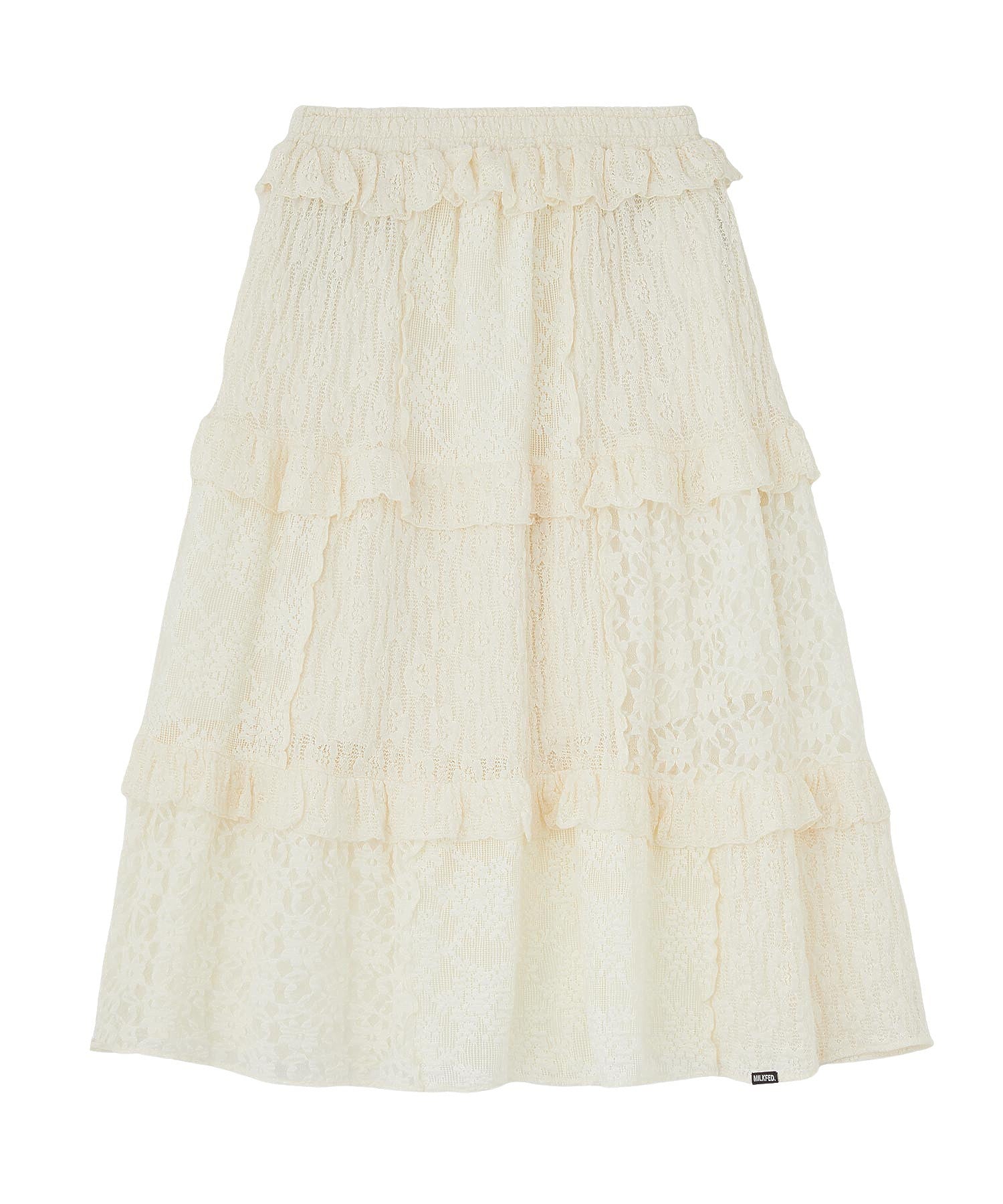 LACE FRILL DIRNDL SKIRT