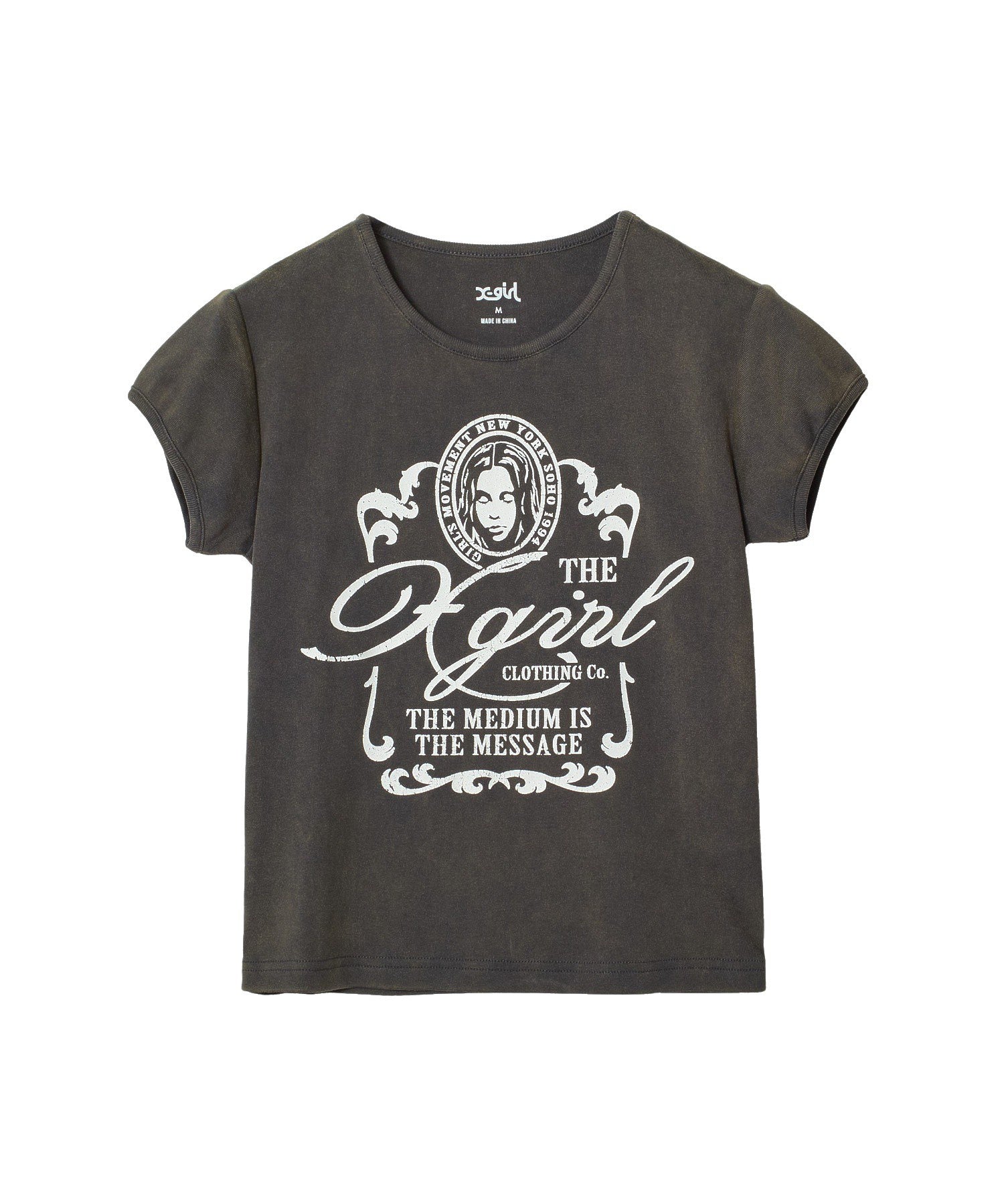 FADED VICTORIAN FACE S/S BABY TEE