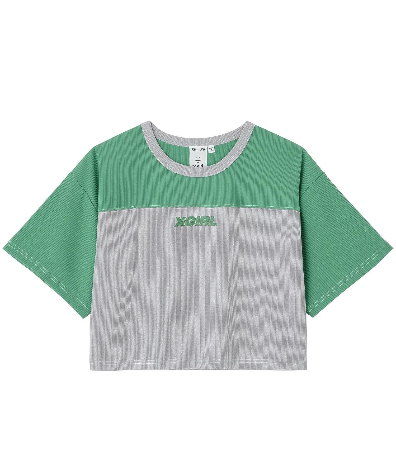 RIBBED FOOTBALL TEE X-girl