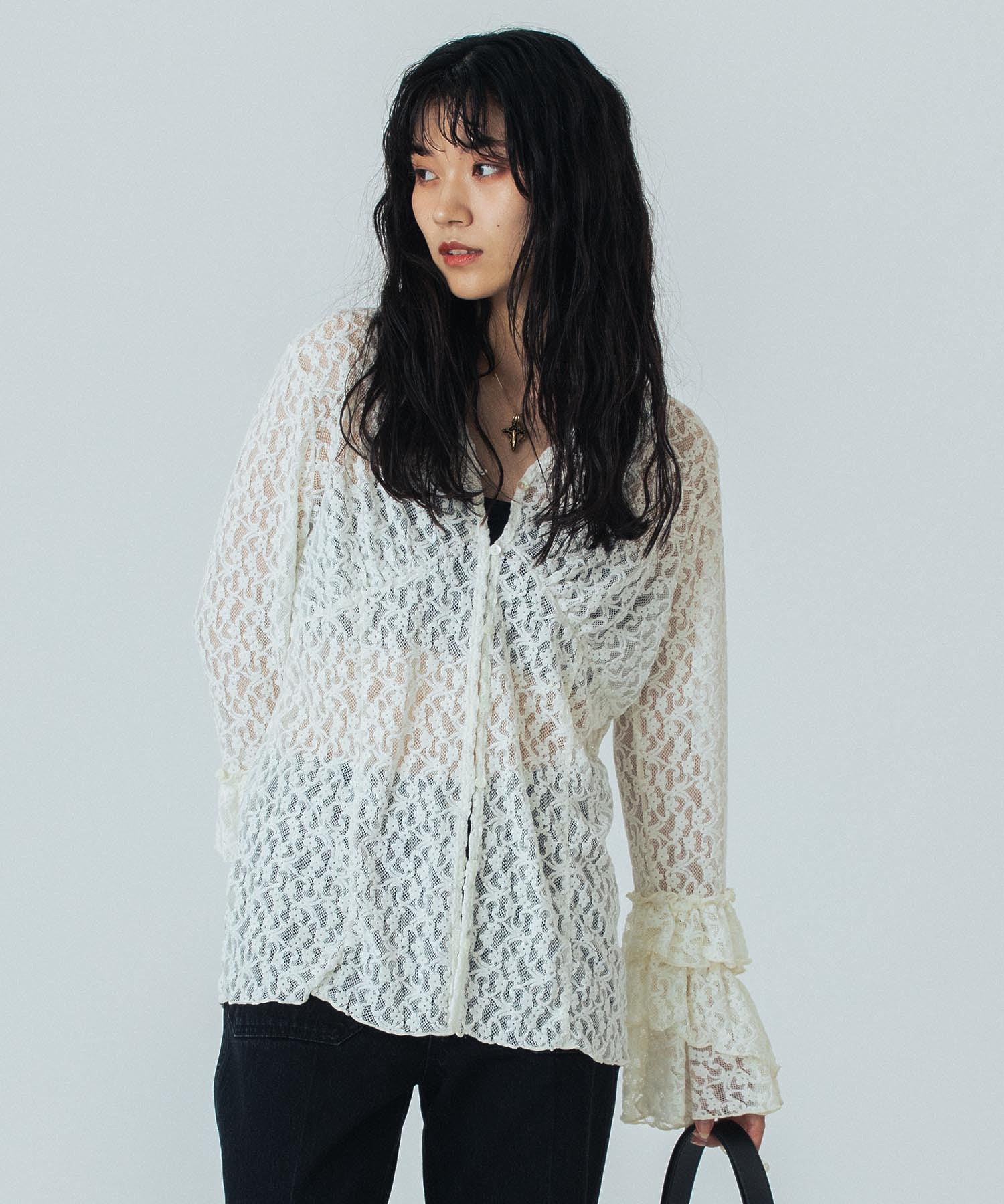 CREOLME/LACE L/S TOP
