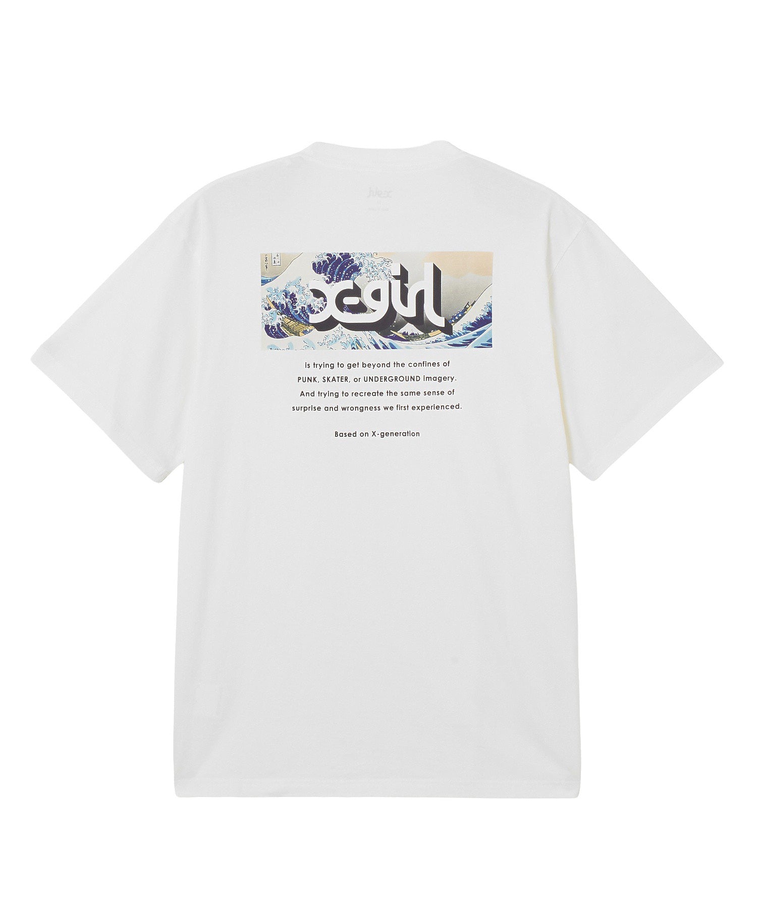 X-girl JAPONISM BOX LOGO S/S TEE