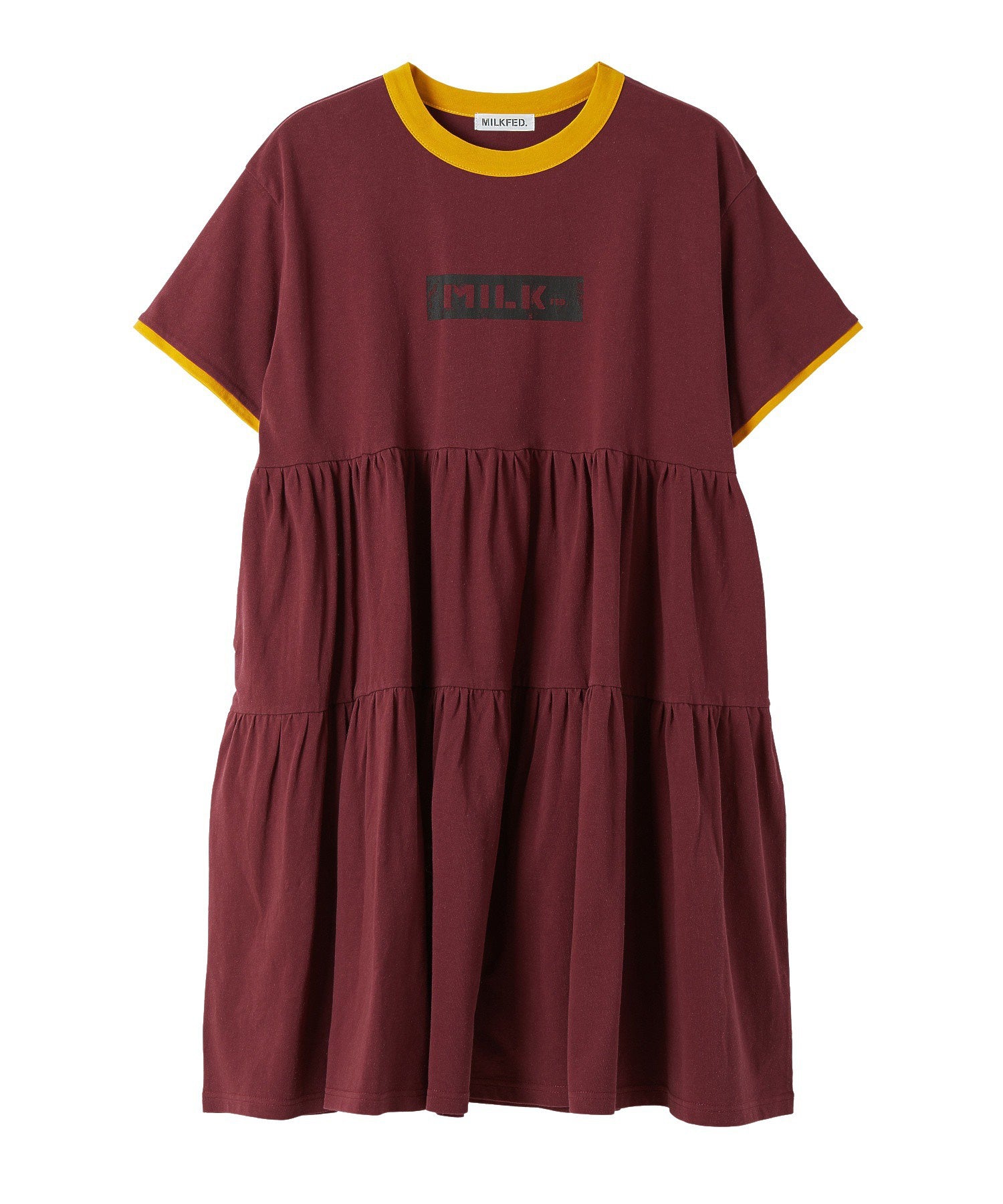BAR LOGO TIERED DRESS