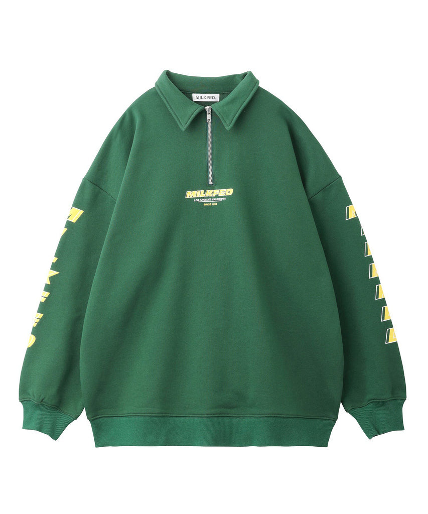 「数量限定 在庫処分セール」 SLEEVE calif（カリフ – MILKFED. SWEATSHIRT ZIP HALF LOGO ジャケット・アウター