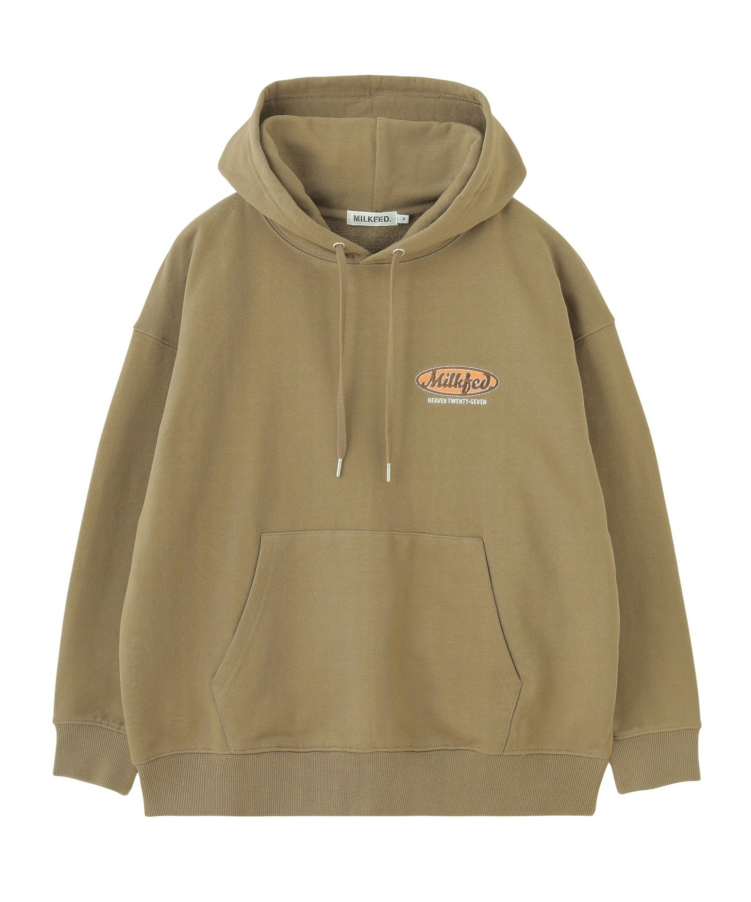 OVAL LOGO EMBROIDERY SWEAT HOODIE