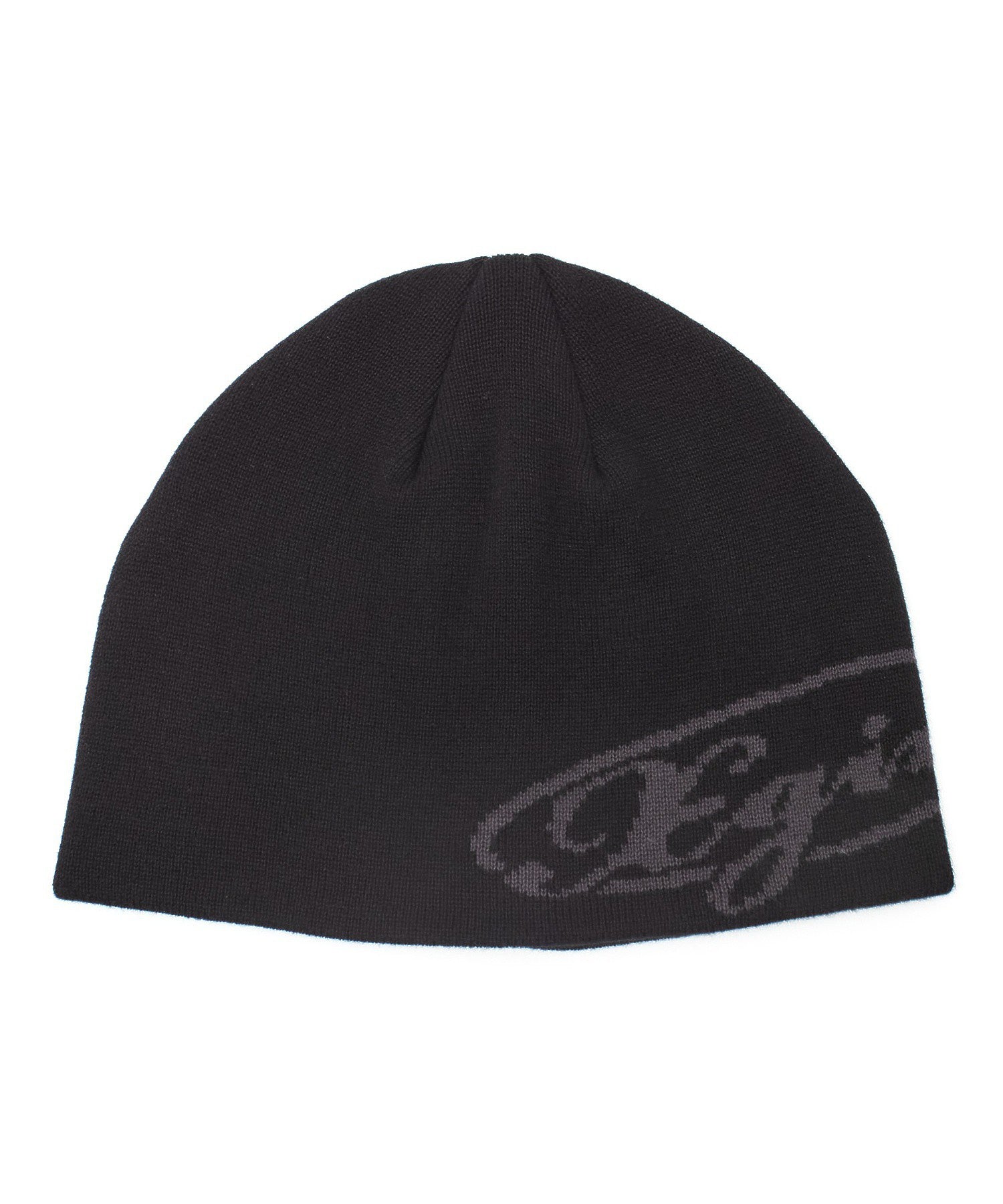 DIAGONAL OVAL LOGO JACQUARD BEANIE