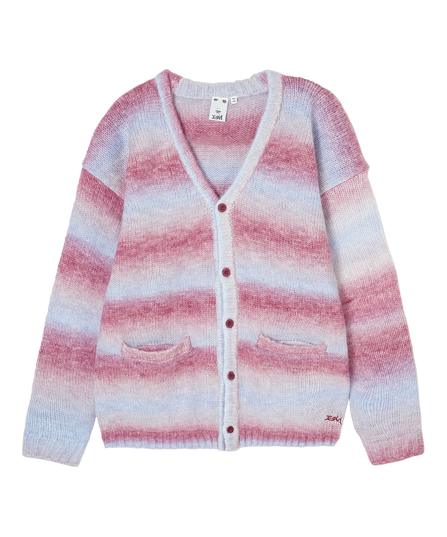 GRADATION KNIT CARDIGAN X-girl