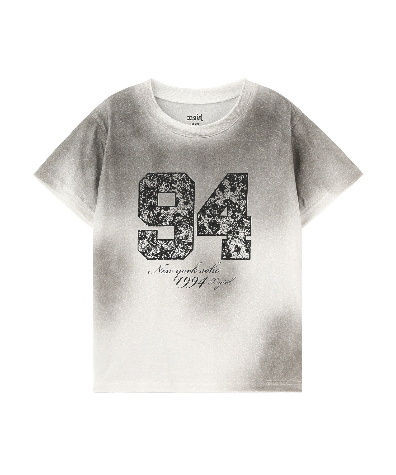 FADED LACE NUMBER S/S BABY TEE