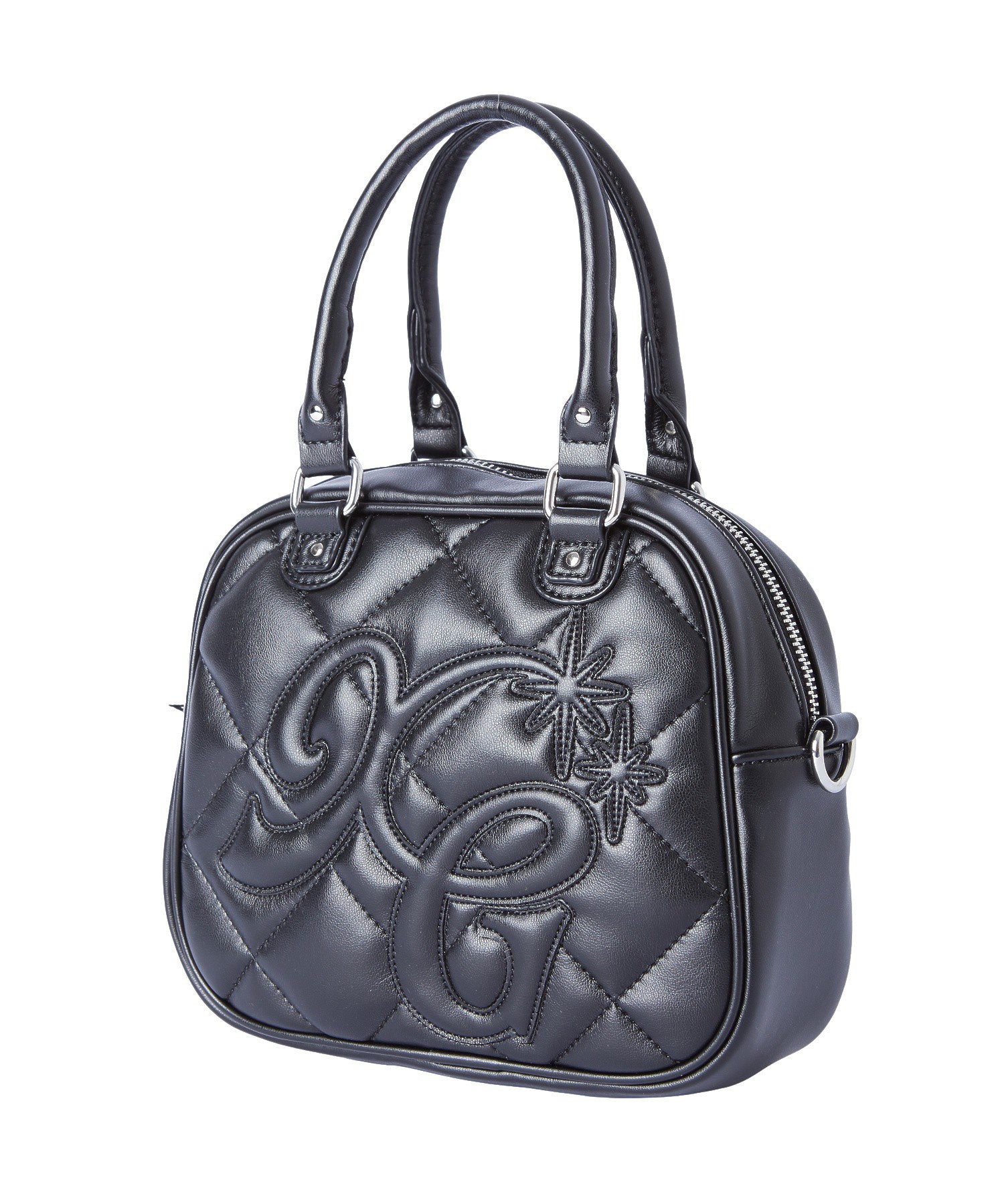 XG LOGO QUILTED BOSTON BAG
