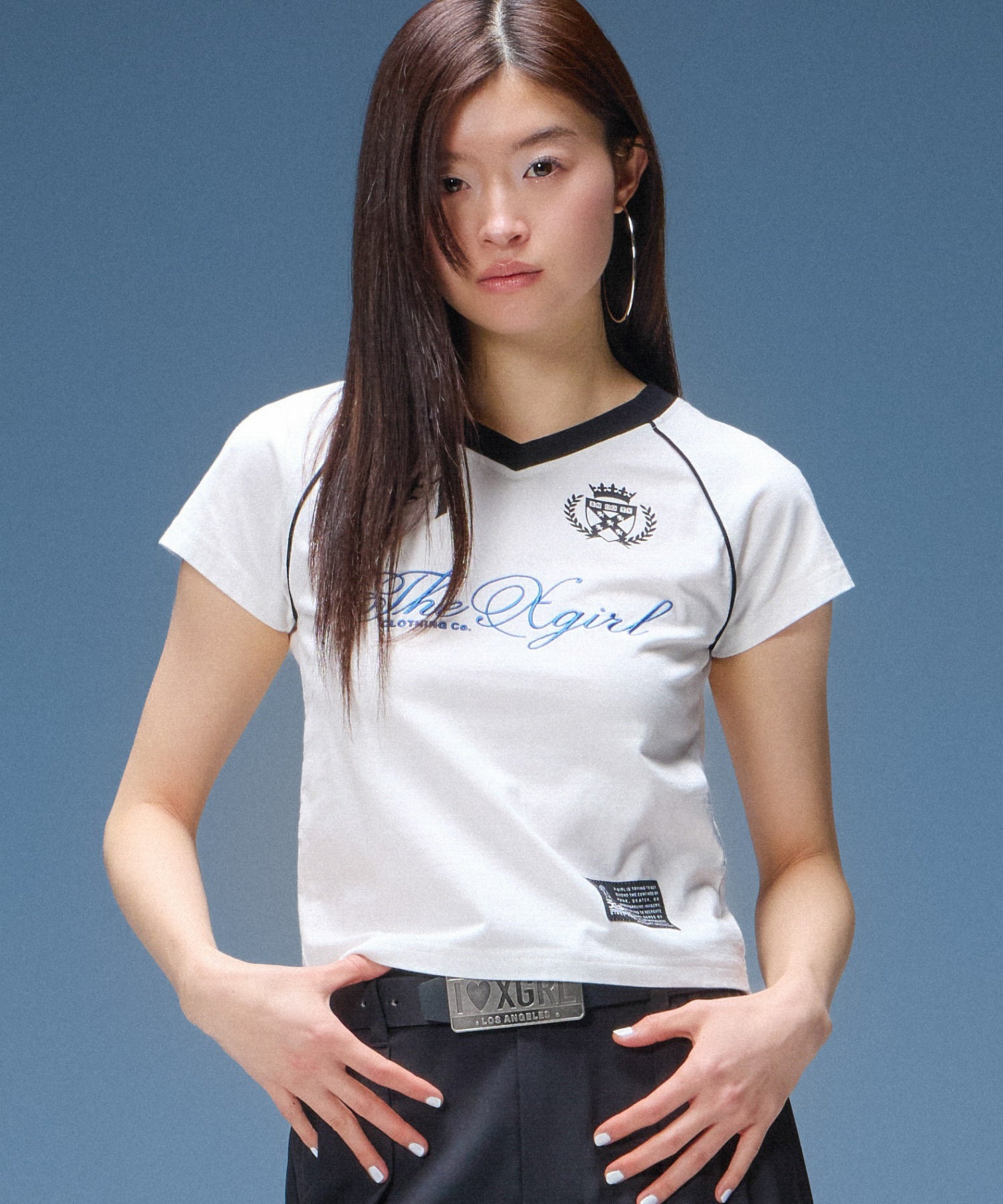 THE X-GIRL UNIFORM S/S BABY TEE