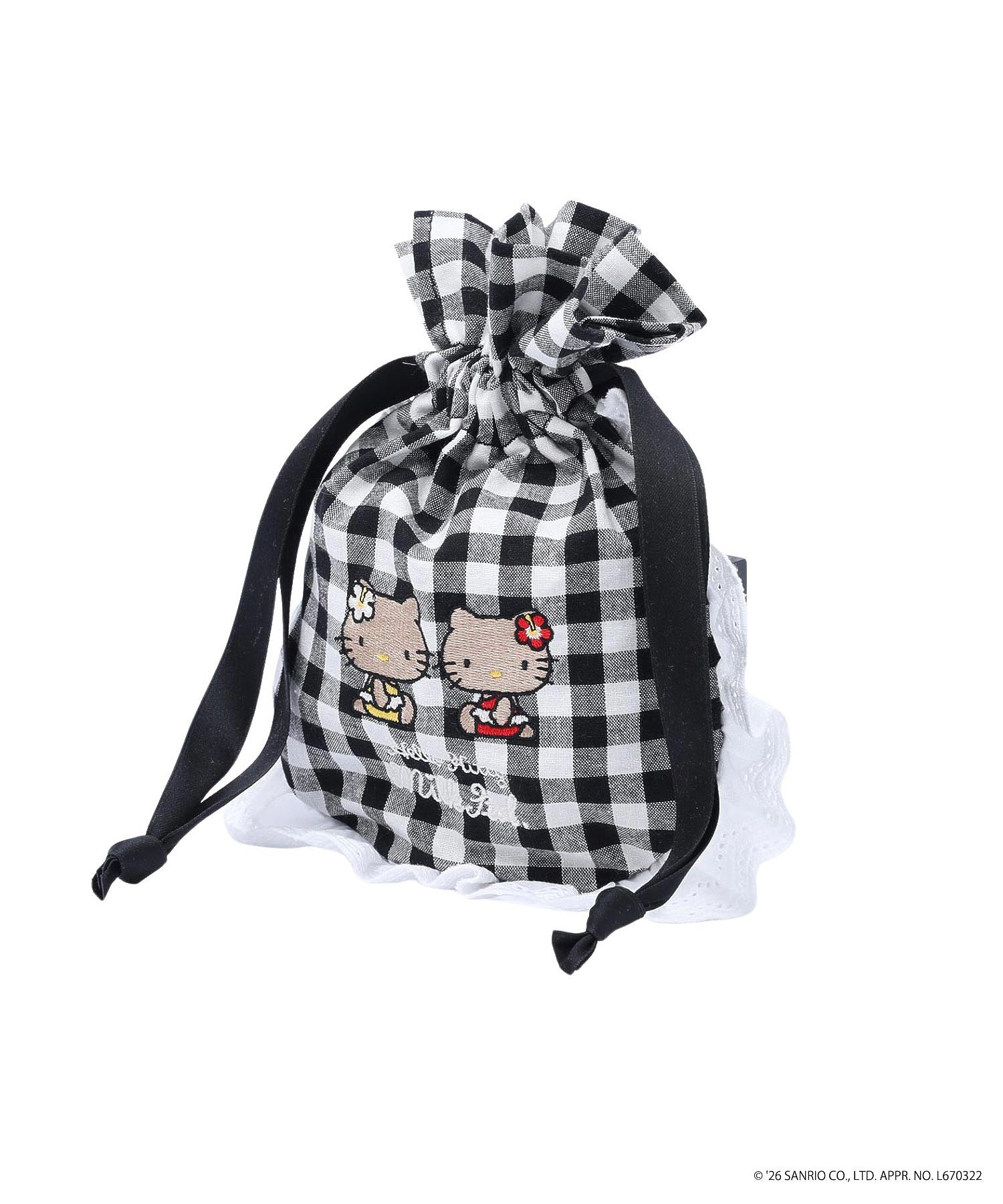 MILKFED. × HELLO KITTY SUN-KISSED F2F DRAWSTRING POUCH
