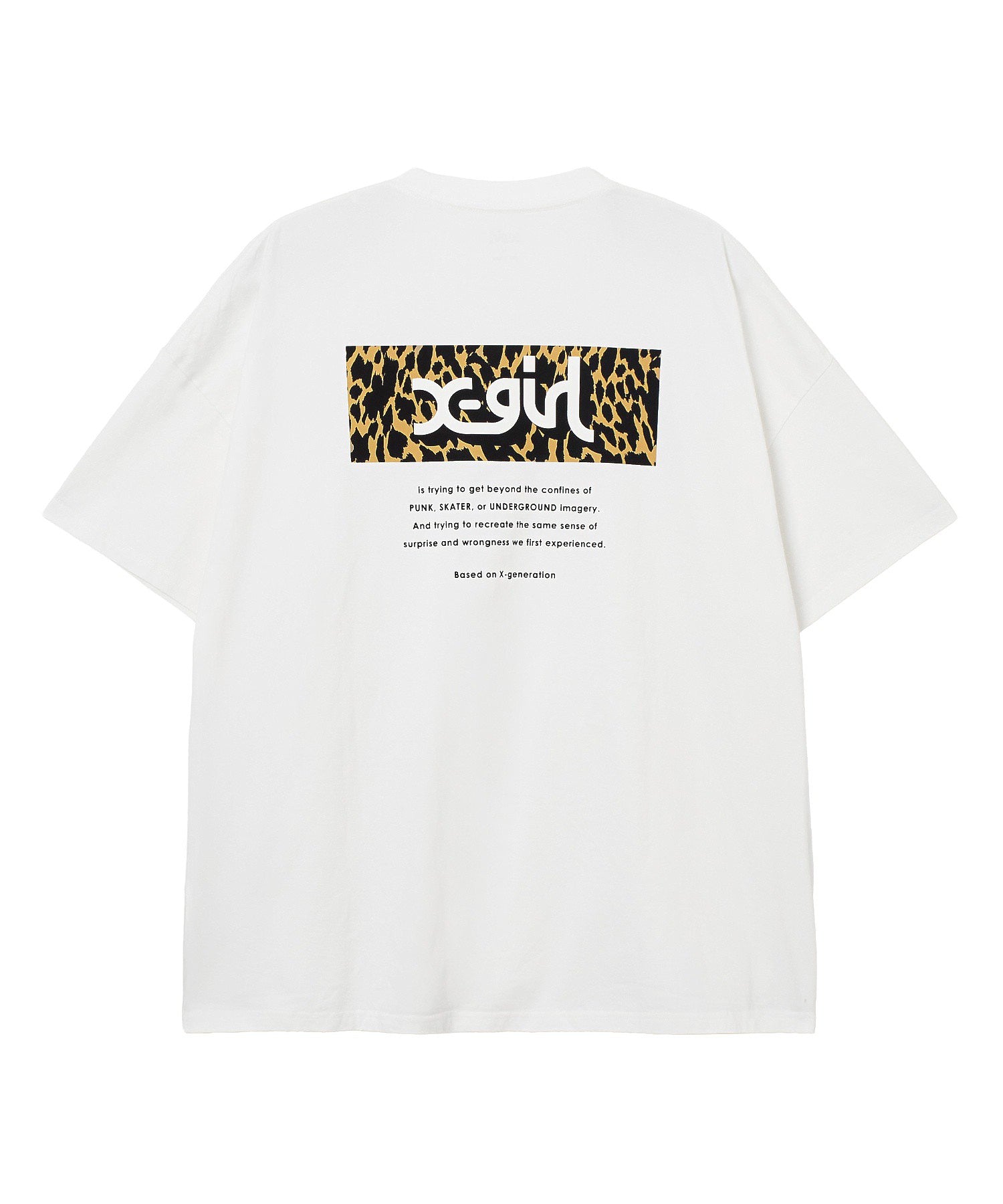 LEOPARD BOX LOGO S/S BIG TEE DRESS