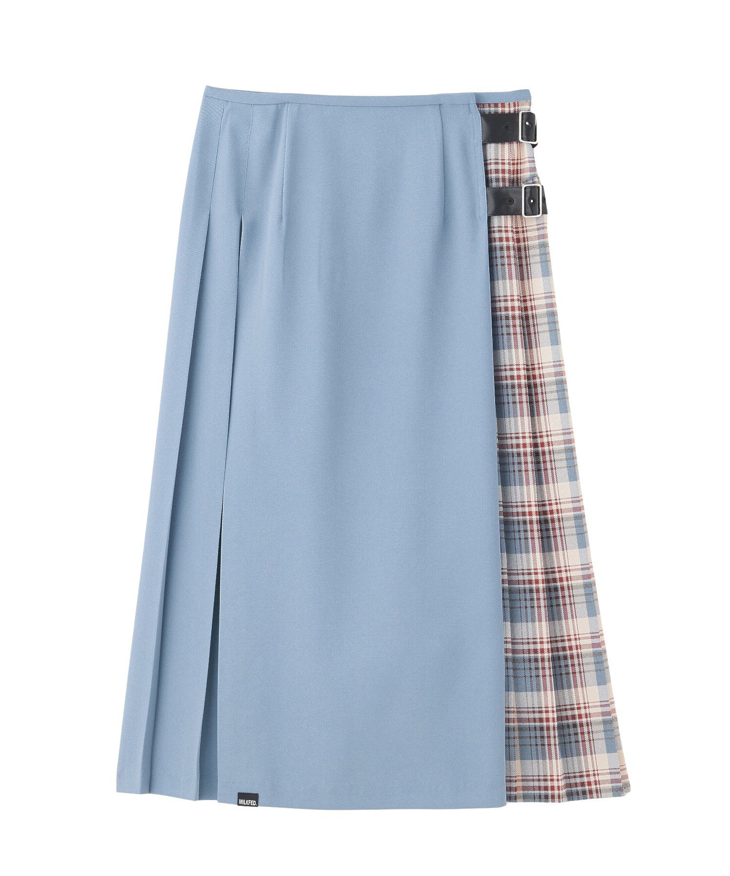 PLAID PANEL SKIRT