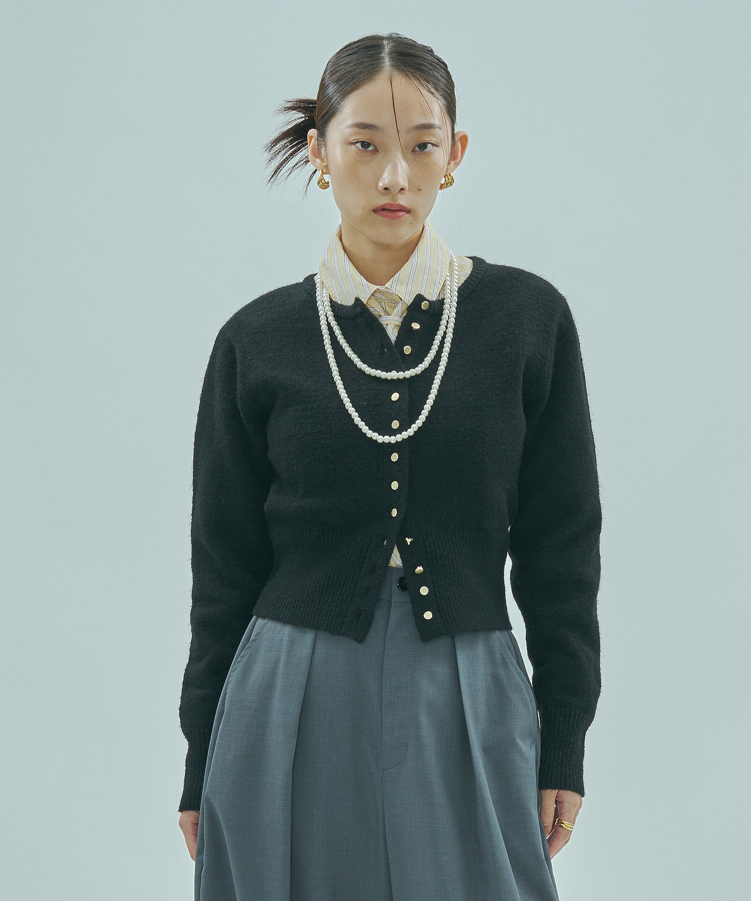 CROPPED KNIT CARDIGAN