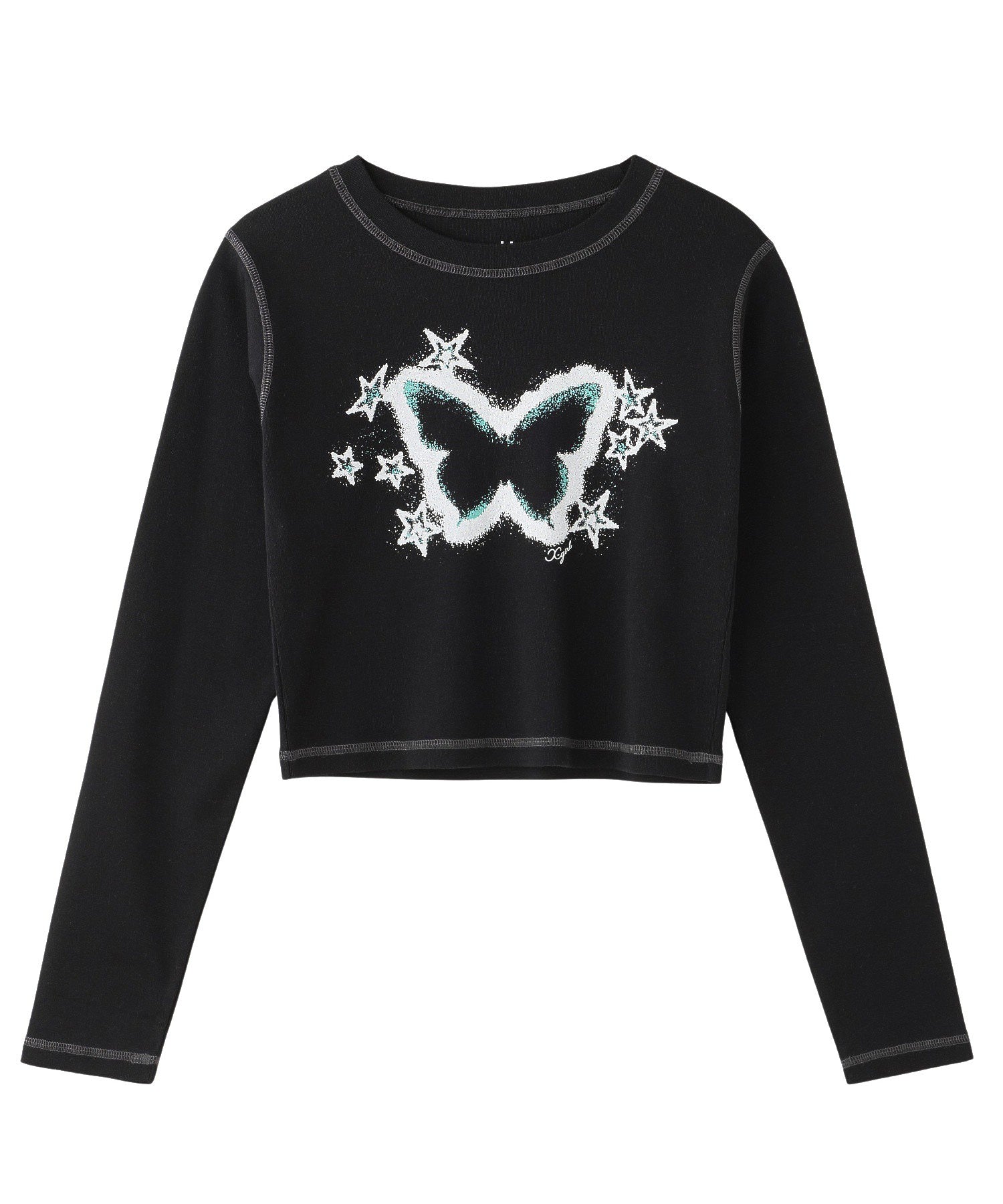 STAR FLUTTER BUTTERFLY L/S BABY TEE