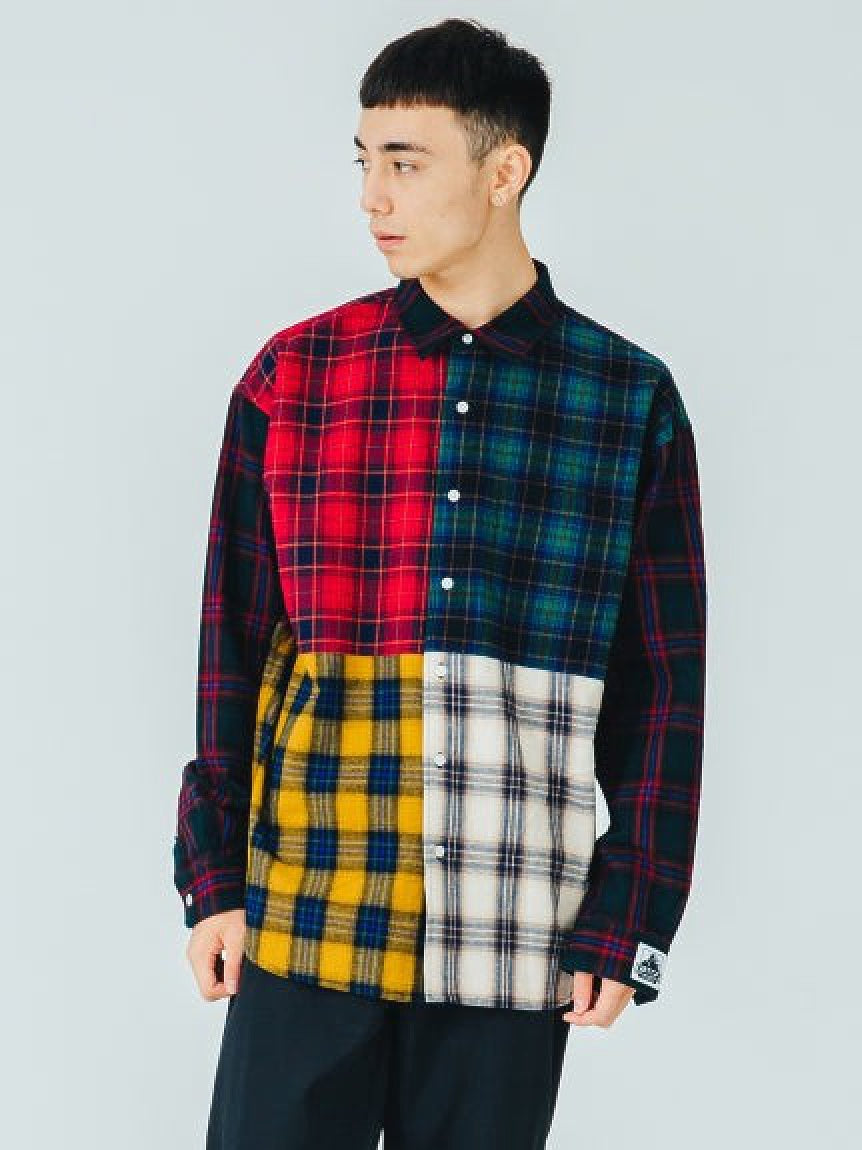 L/S PATCHWORK SHIRT SILAS