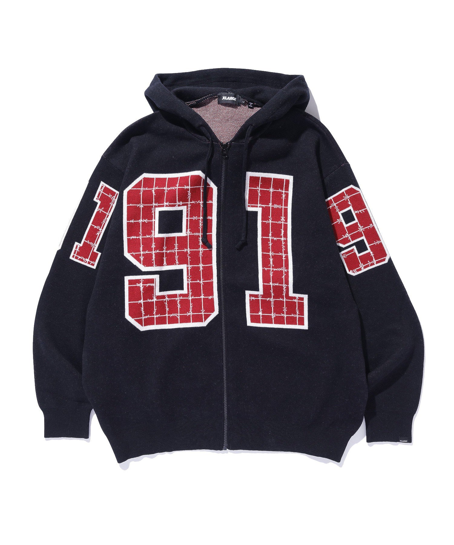 JACQUARD BARBED WIRE ZIP KNIT