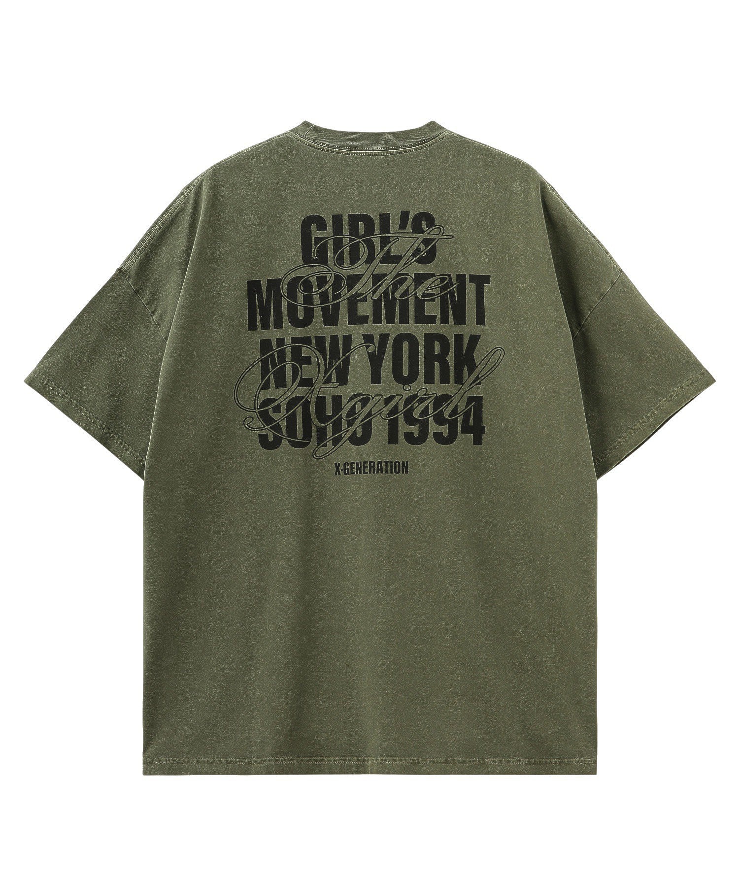 FADED MIX FONT LOGO S/S BIG TEE DRESS