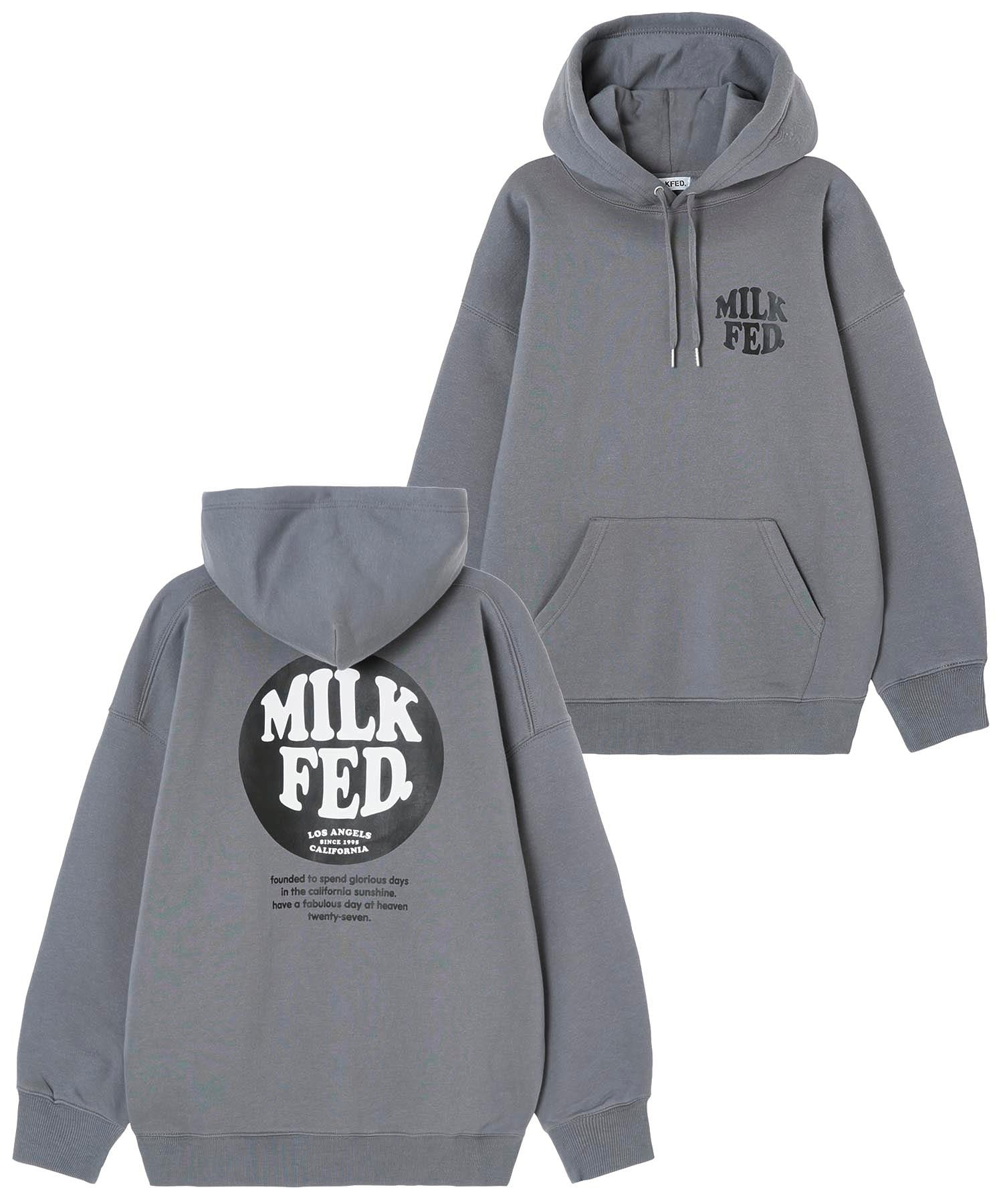 CIRCLE LOGO BIG SWEAT HOODIE MILKFED.