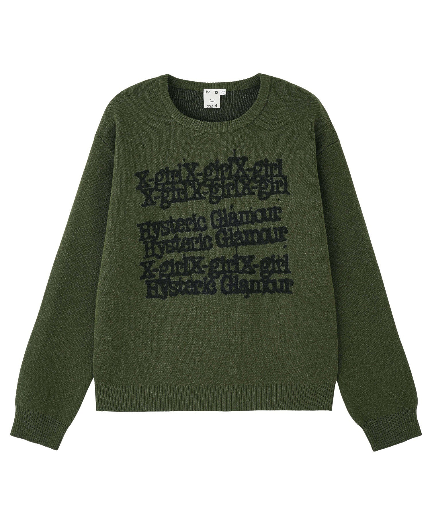 X-girl x HYSTERIC GLAMOUR KNIT TOP